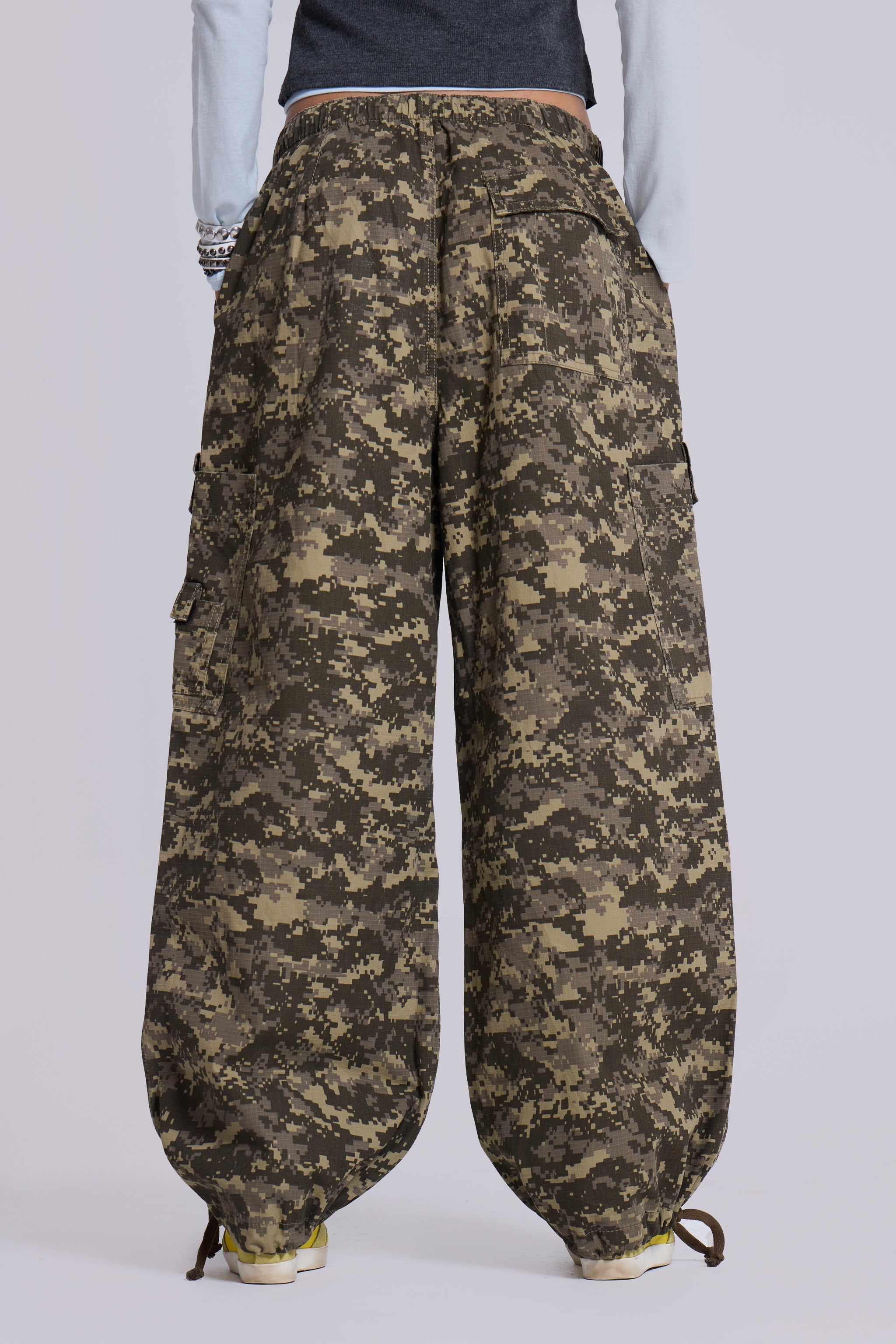 Digi Camo Ripstop Parachute Pants