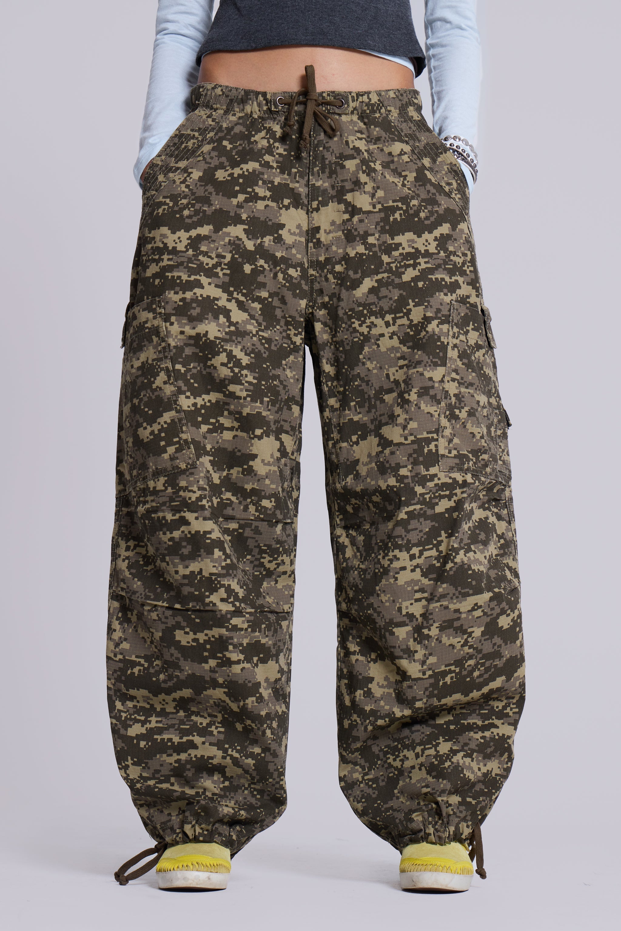 Digi Camo Ripstop Parachute Pants