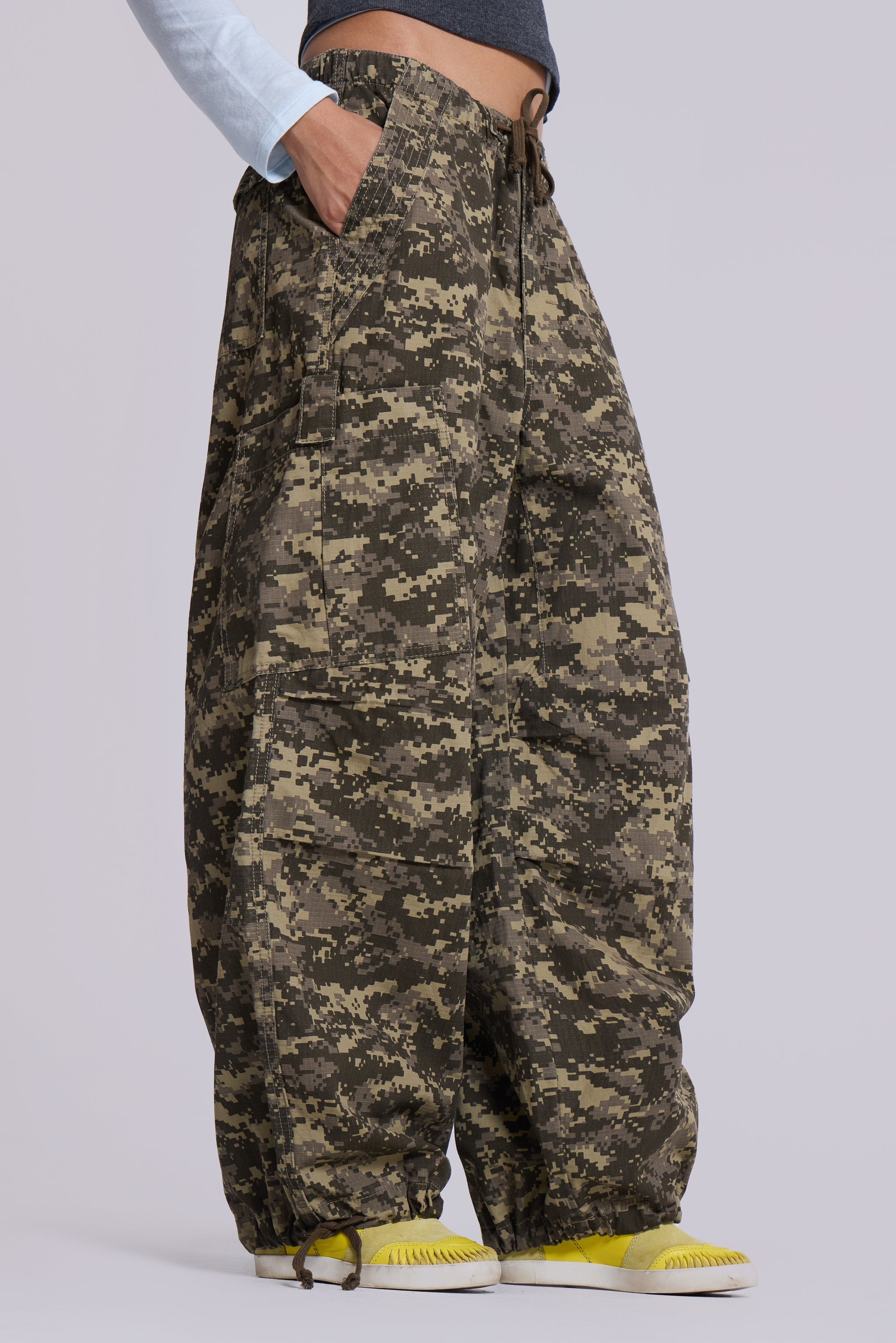 Digi Camo Ripstop Parachute Pants