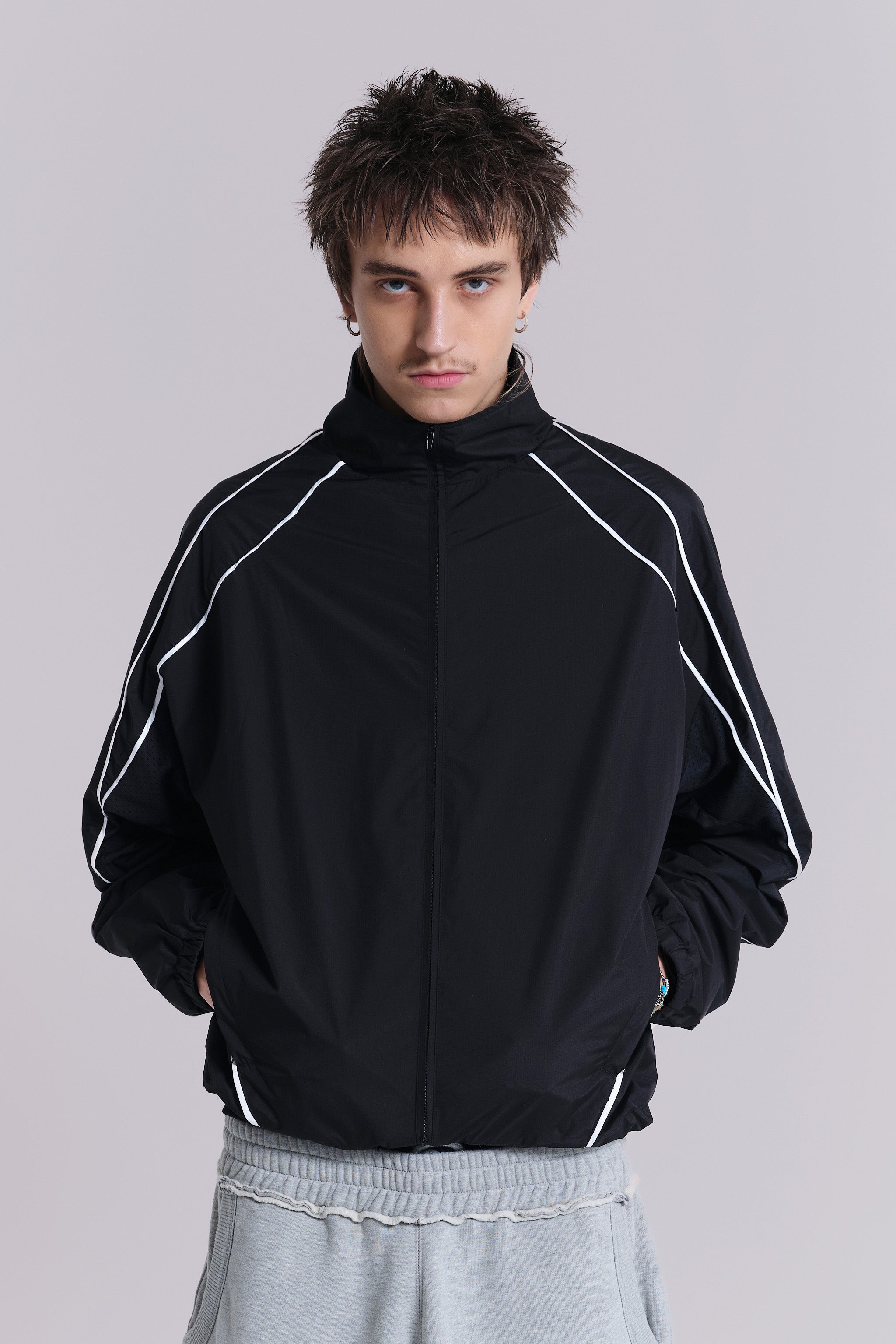 Black Vapor Tracksuit Top