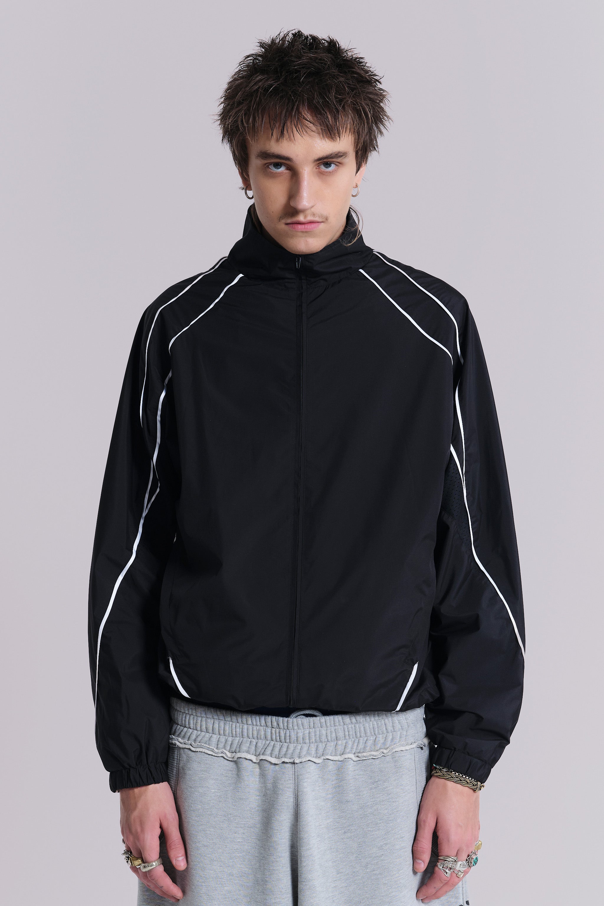 Black Vapor Tracksuit Top