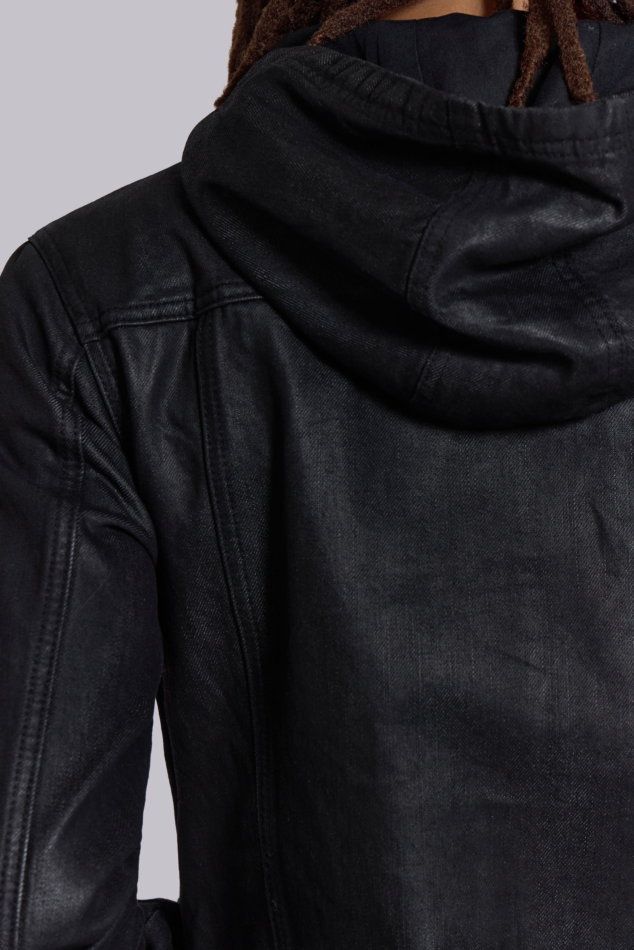 Bedrock Waxed Hooded Denim Jacket