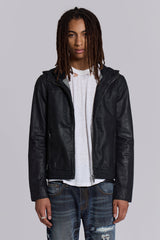 Bedrock Waxed Hooded Denim Jacket