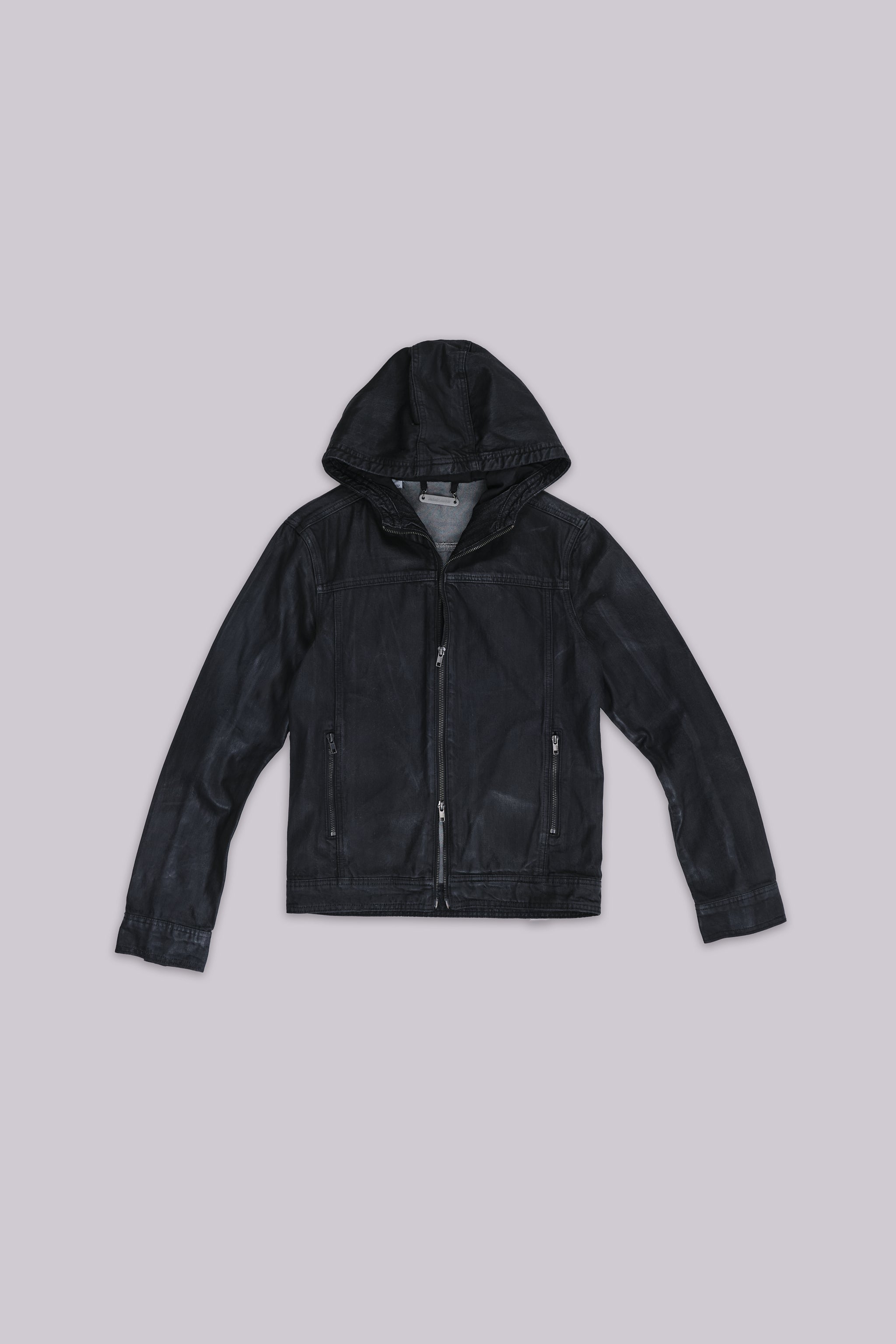 Bedrock Waxed Hooded Denim Jacket