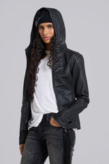 Bedrock Waxed Hooded Denim Jacket