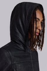 Bedrock Waxed Hooded Denim Jacket