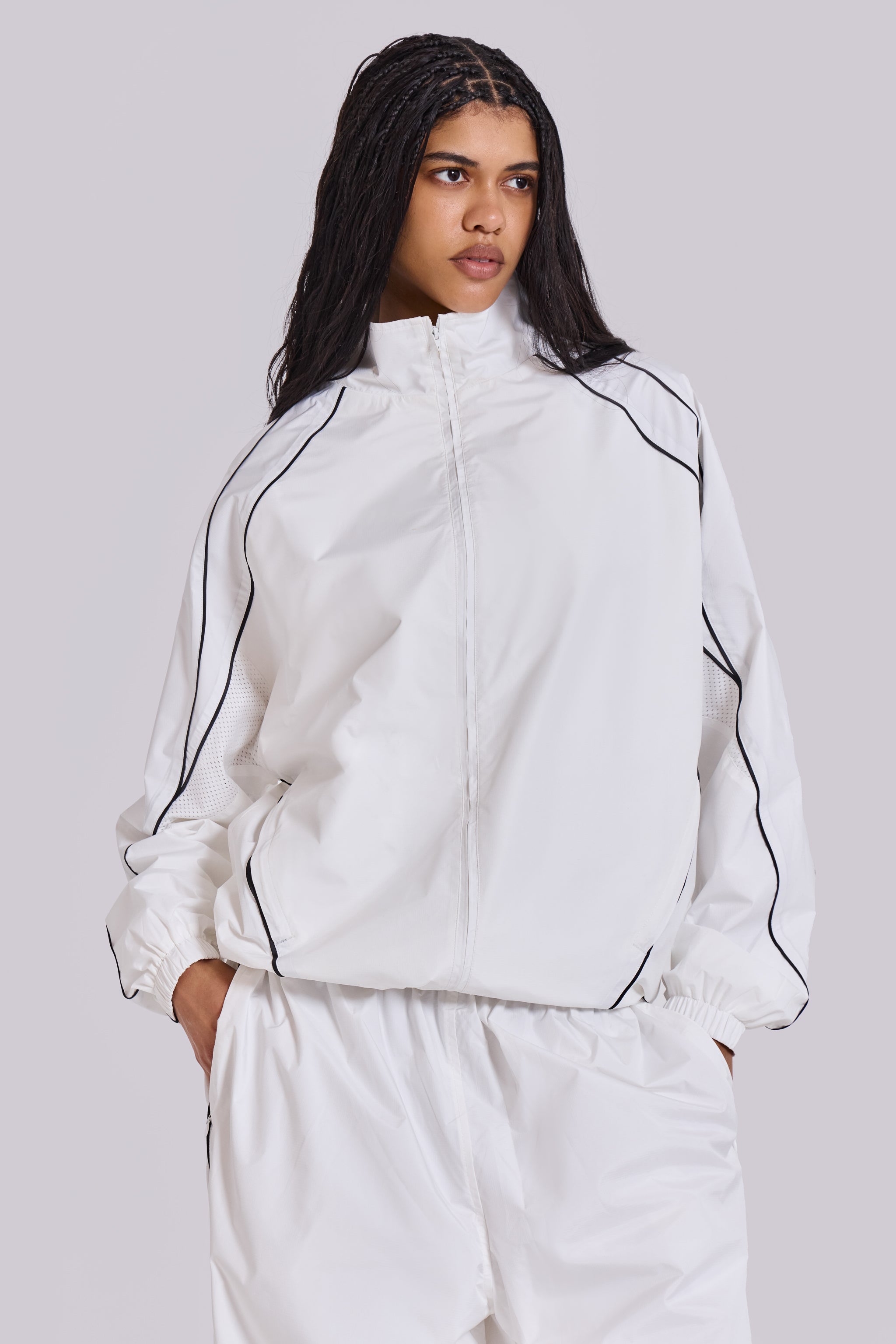 White Vapor Tracksuit Top