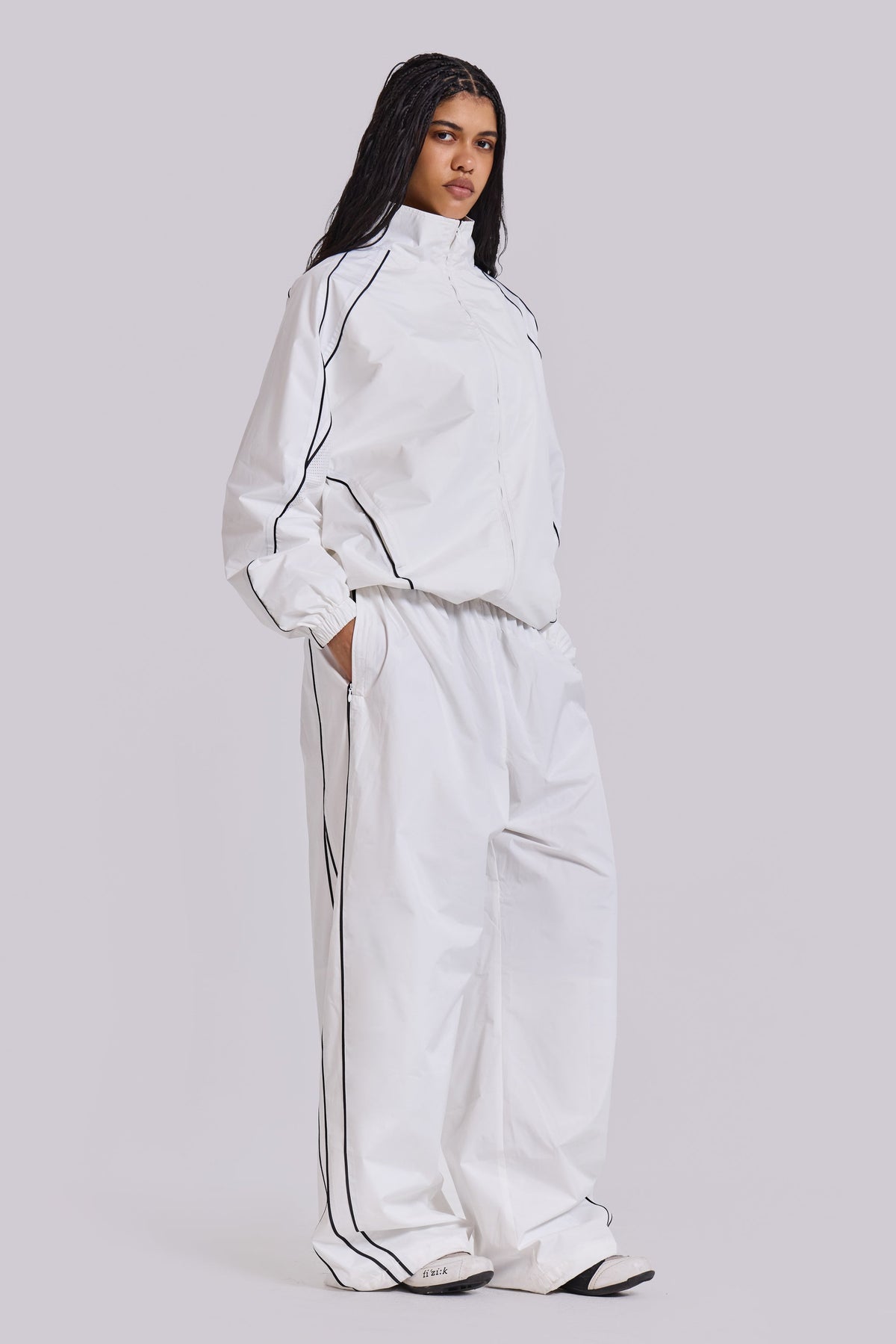 White Vapor Tracksuit Bottoms