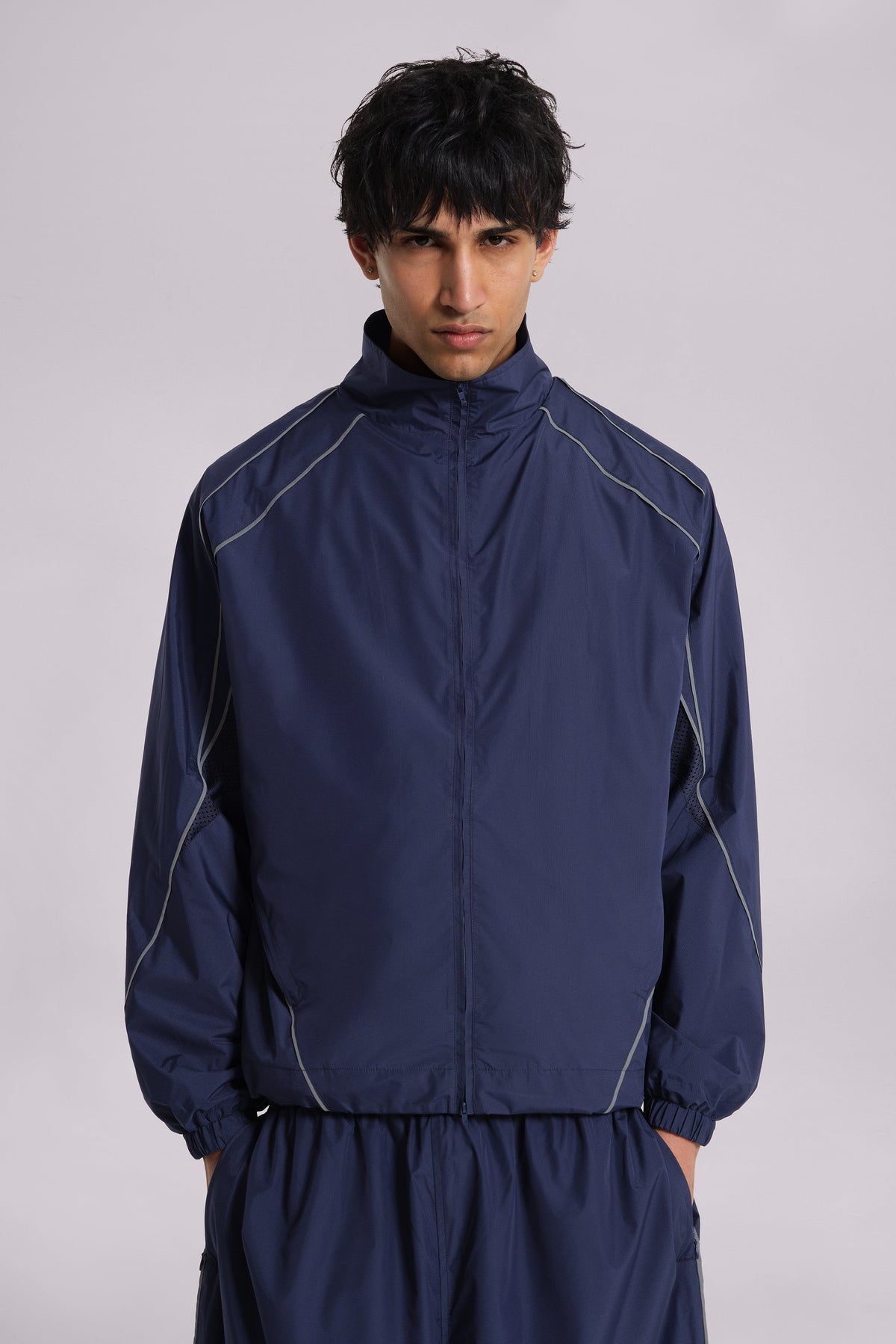 Navy Vapor Tracksuit Top