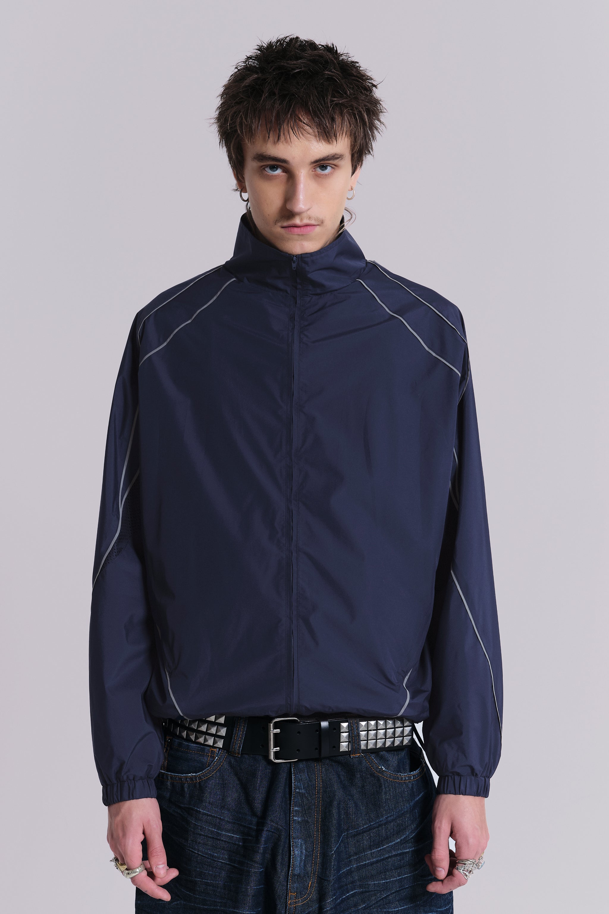 Navy Vapor Tracksuit Top