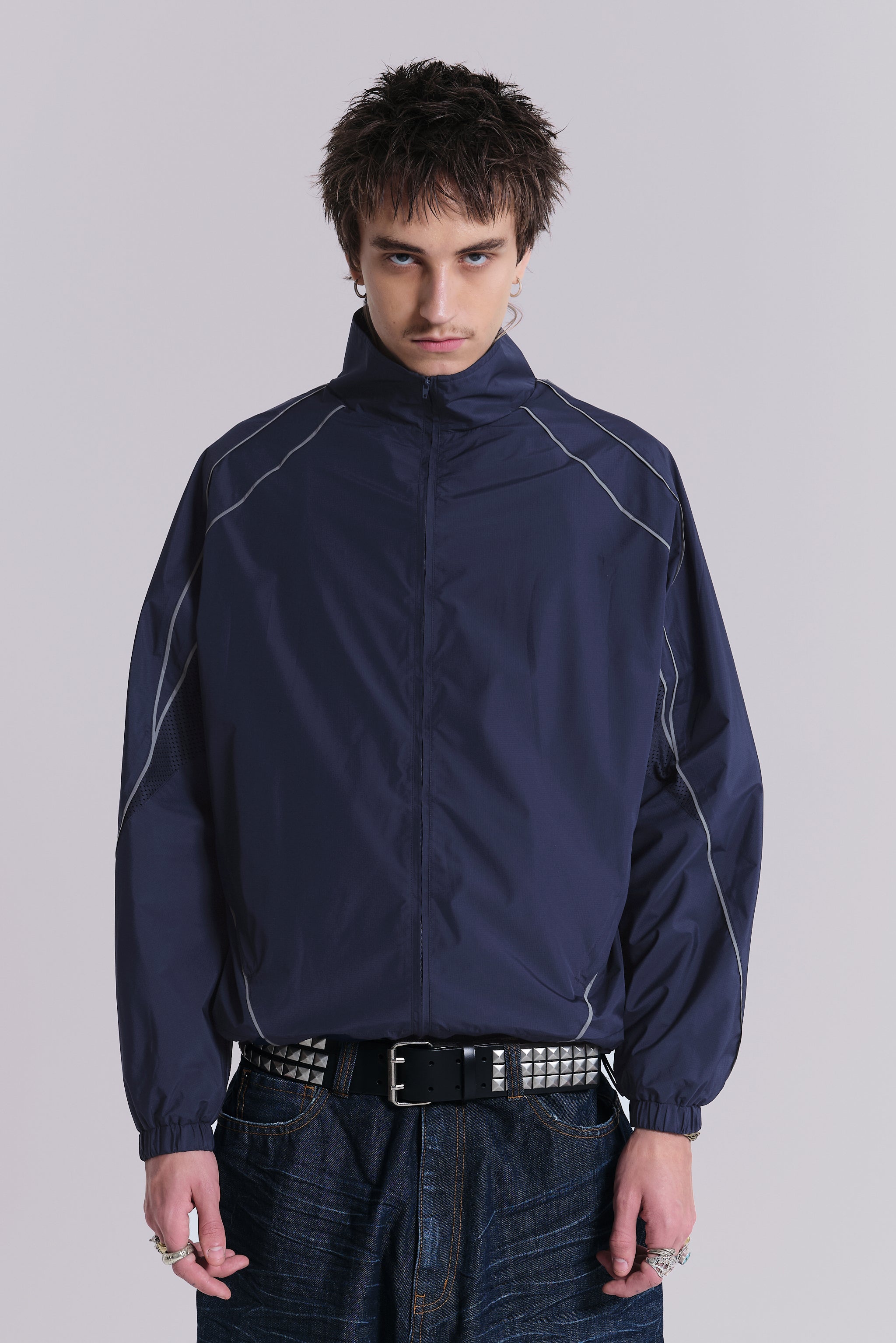 Navy Vapor Tracksuit Top