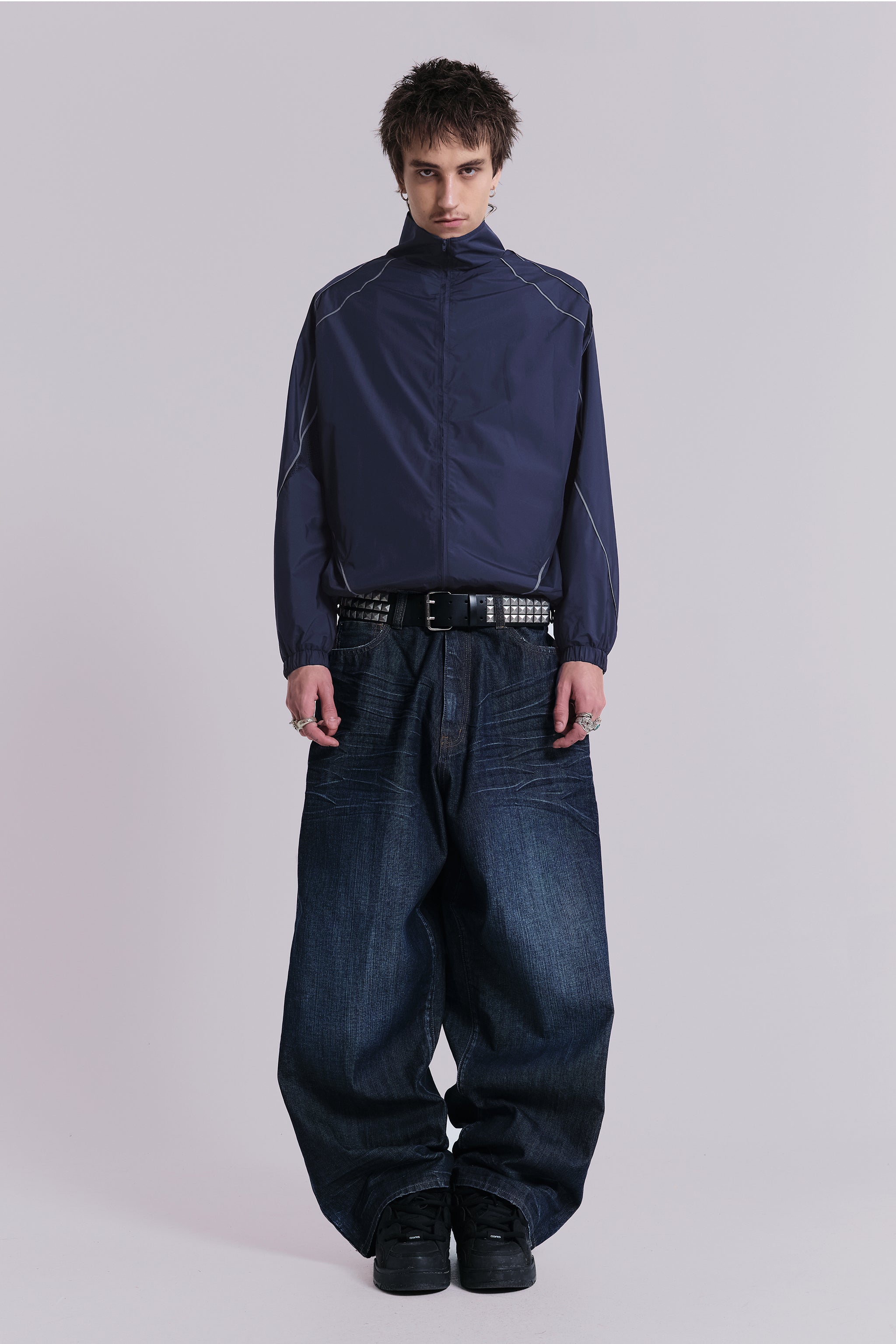 Navy Vapor Tracksuit Top