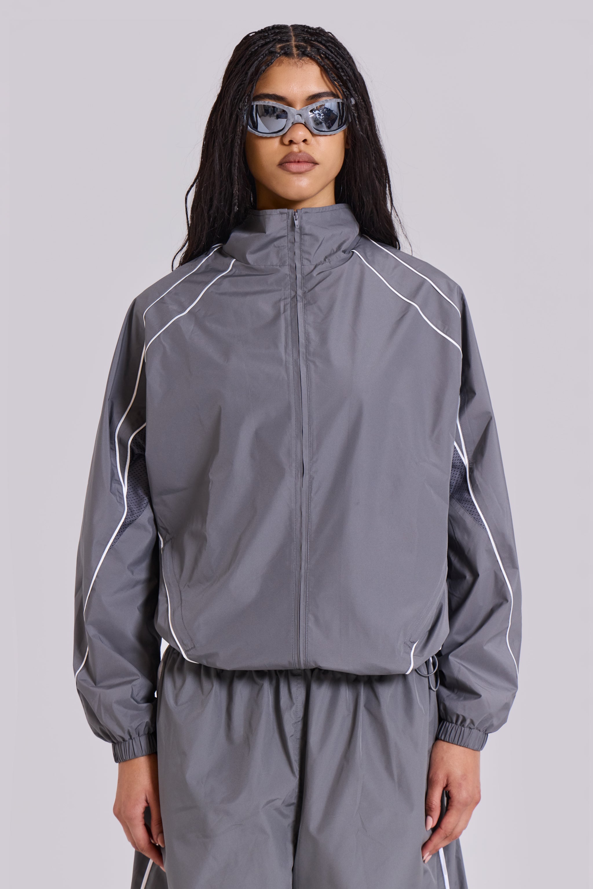 Grey Vapor Tracksuit Top