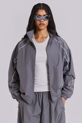 Grey Vapor Tracksuit Top