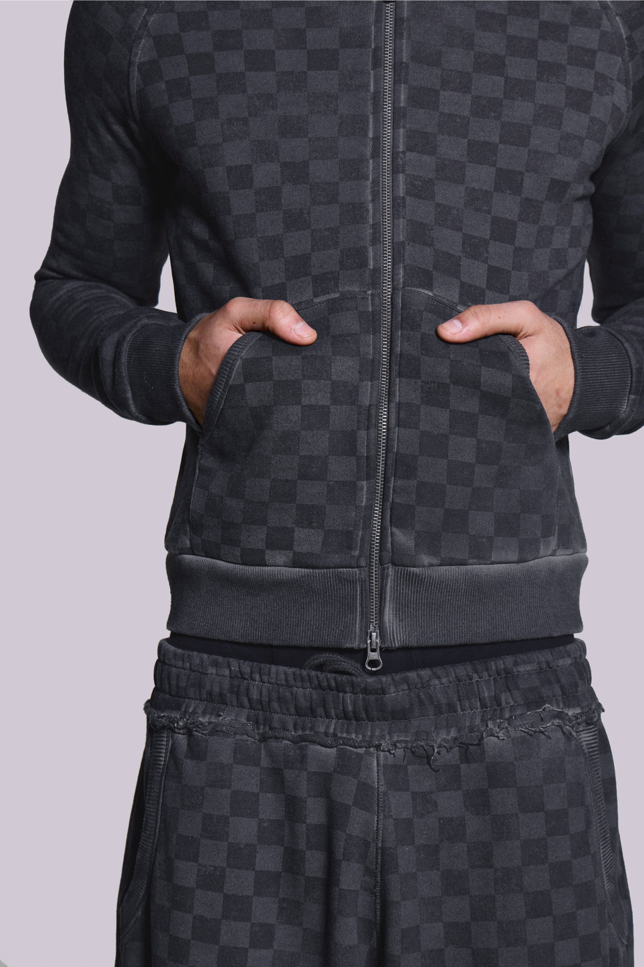 Checkerboard Baggy Monster Joggers