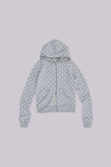 Grey Polkadot Hoodie
