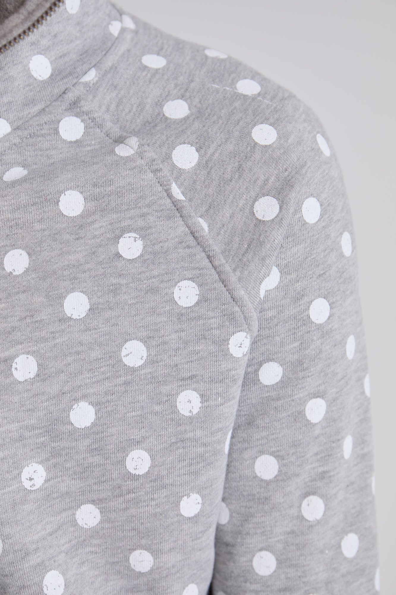 Grey Polkadot Hoodie