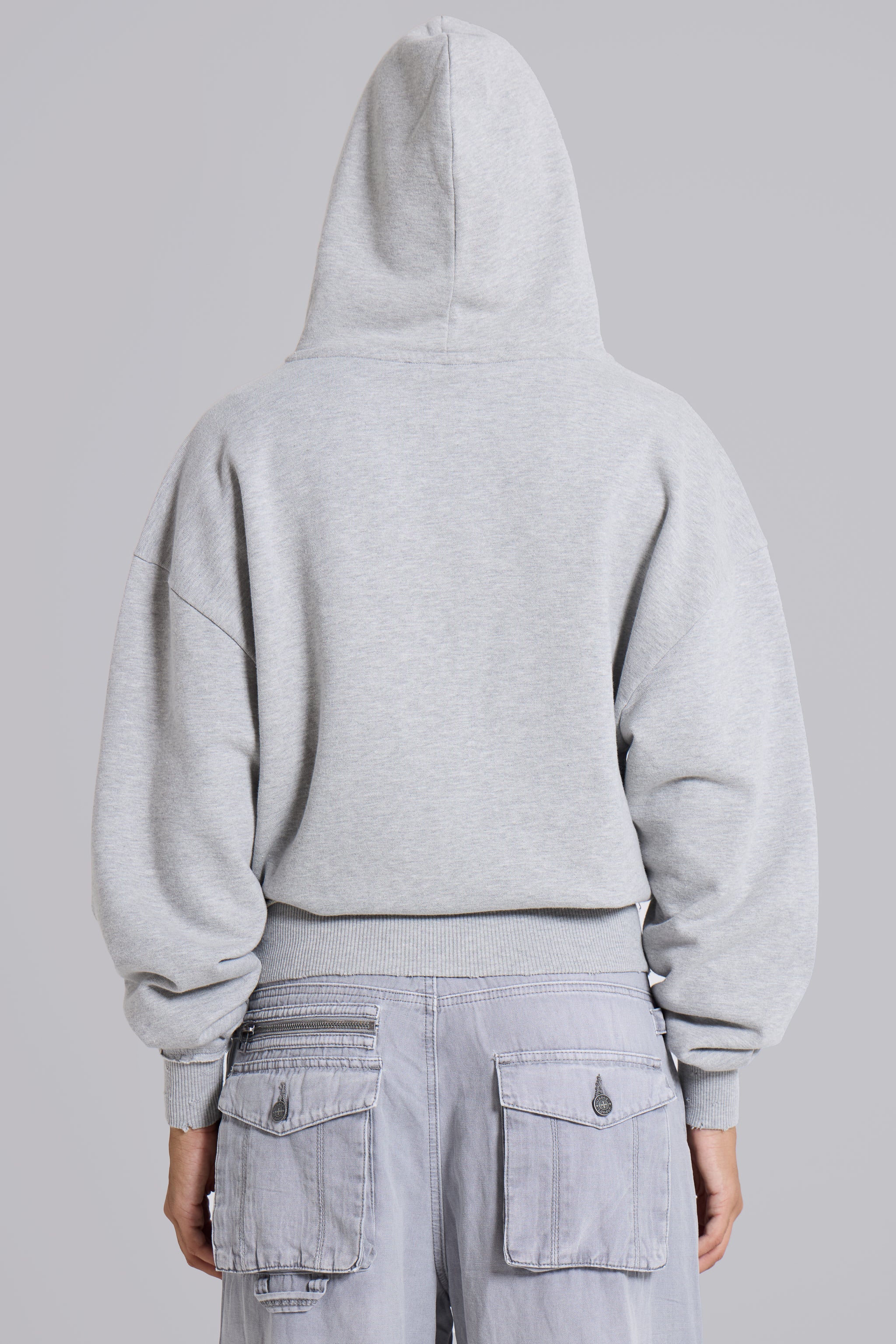 Grey Oversized Monster Hoodie