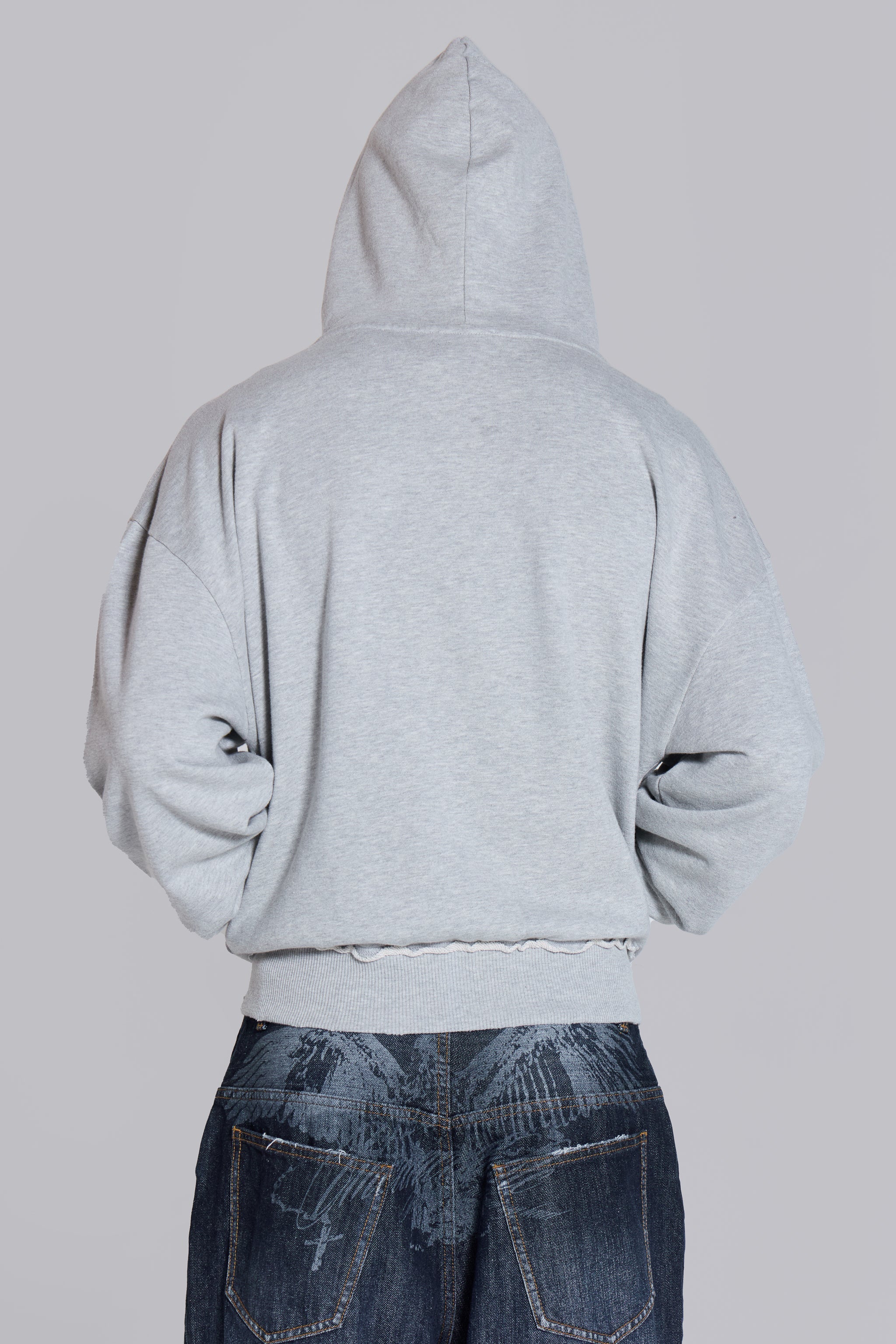Grey Oversized Monster Hoodie
