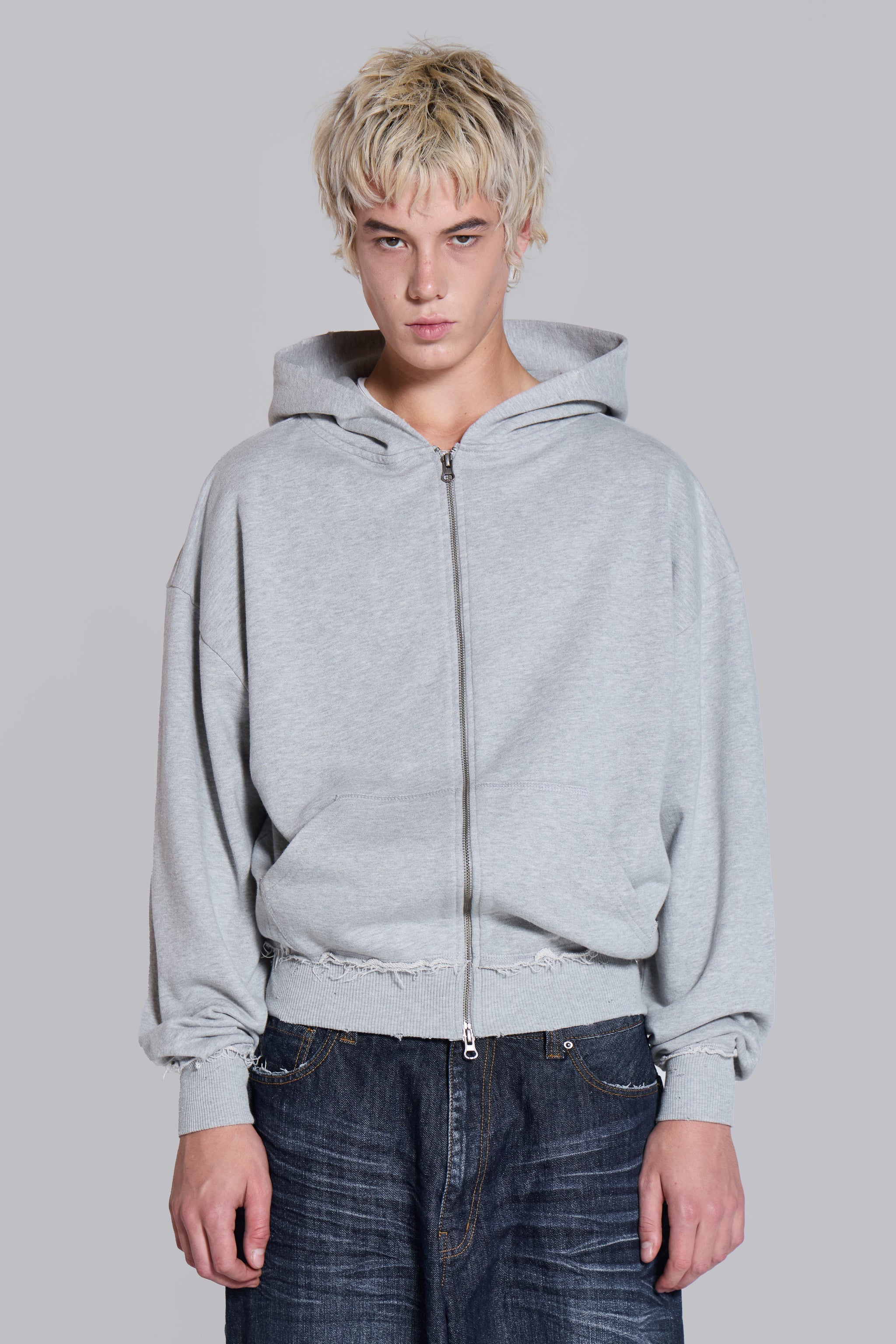Grey Oversized Monster Hoodie