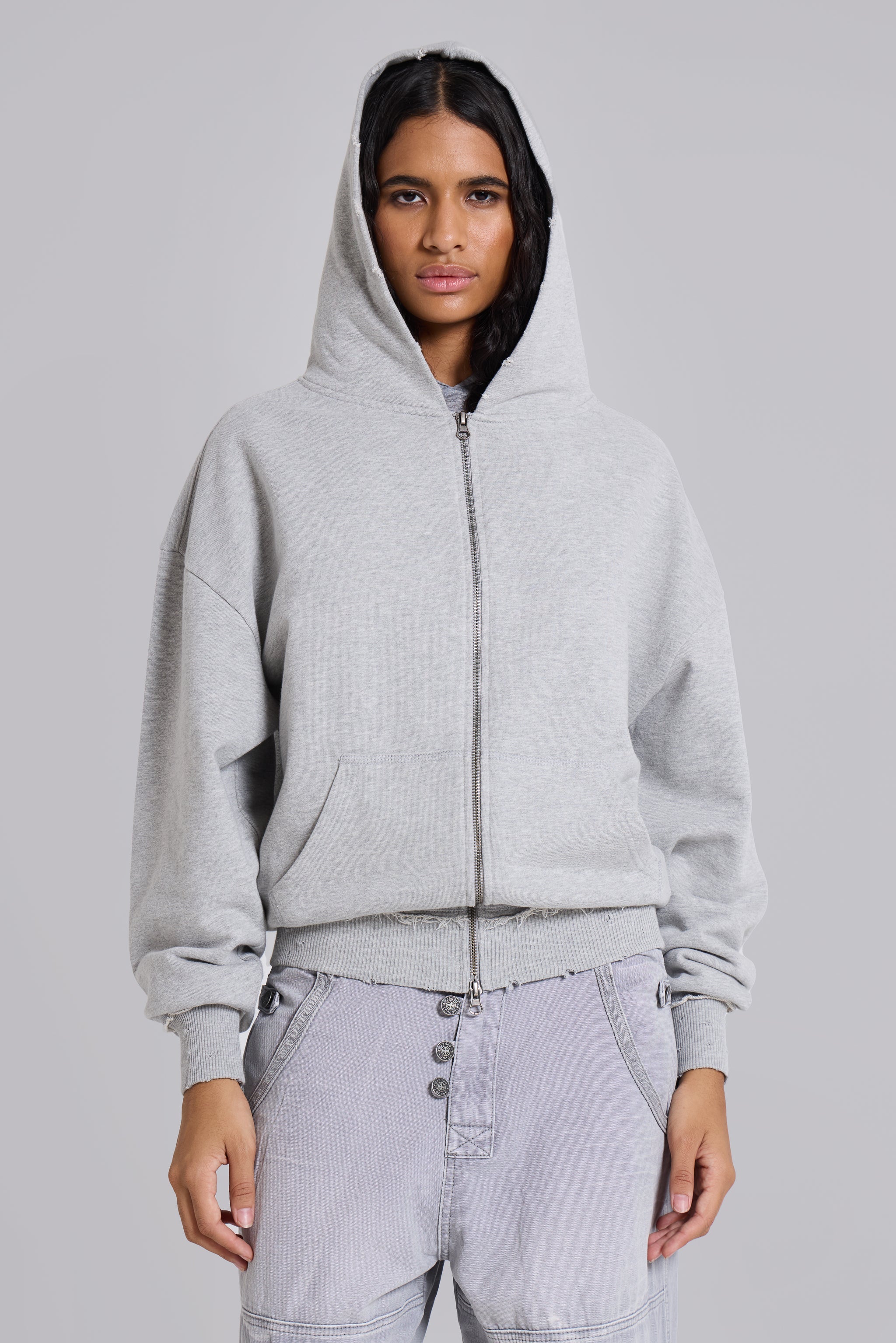 Grey Oversized Monster Hoodie