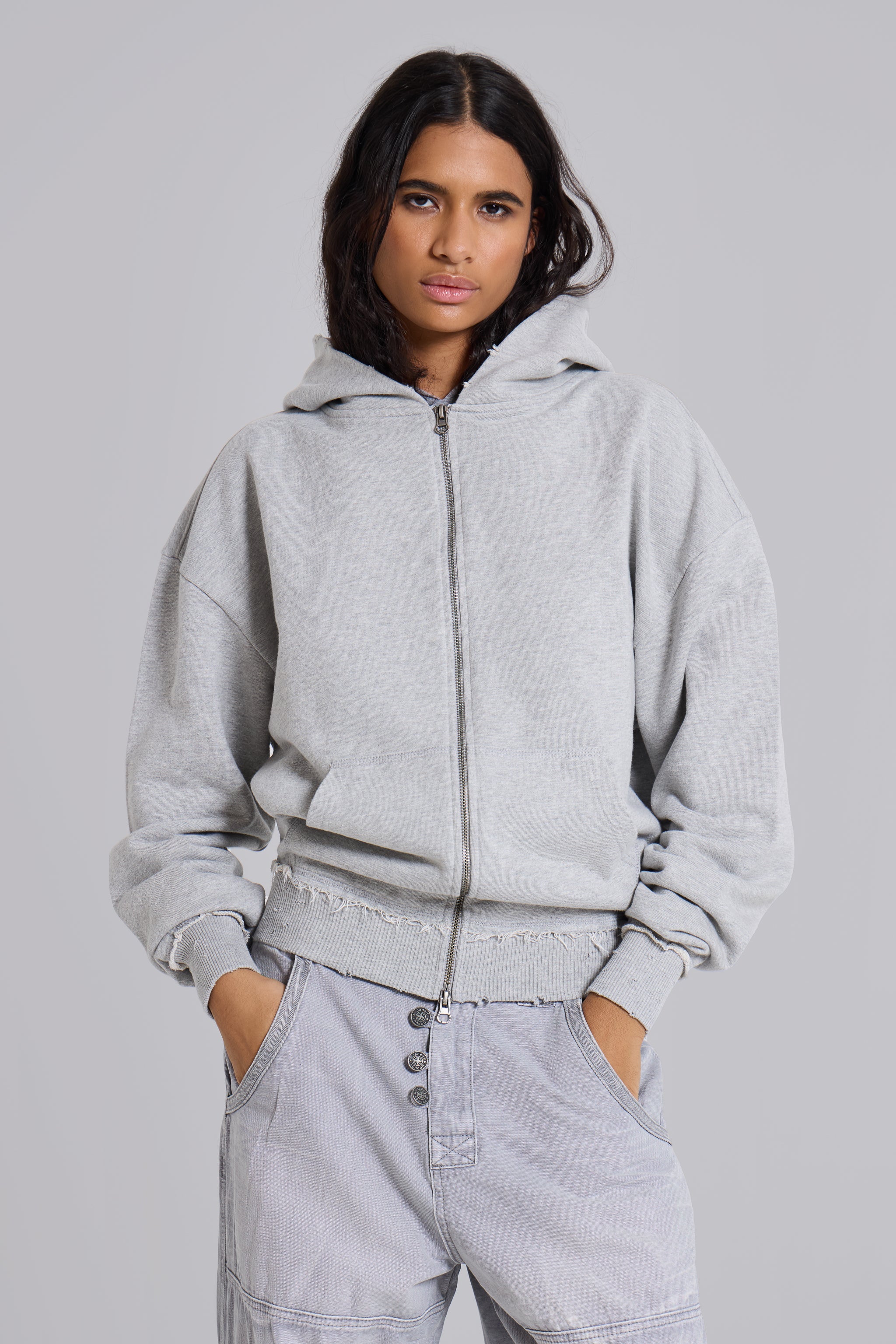 Grey Oversized Monster Hoodie