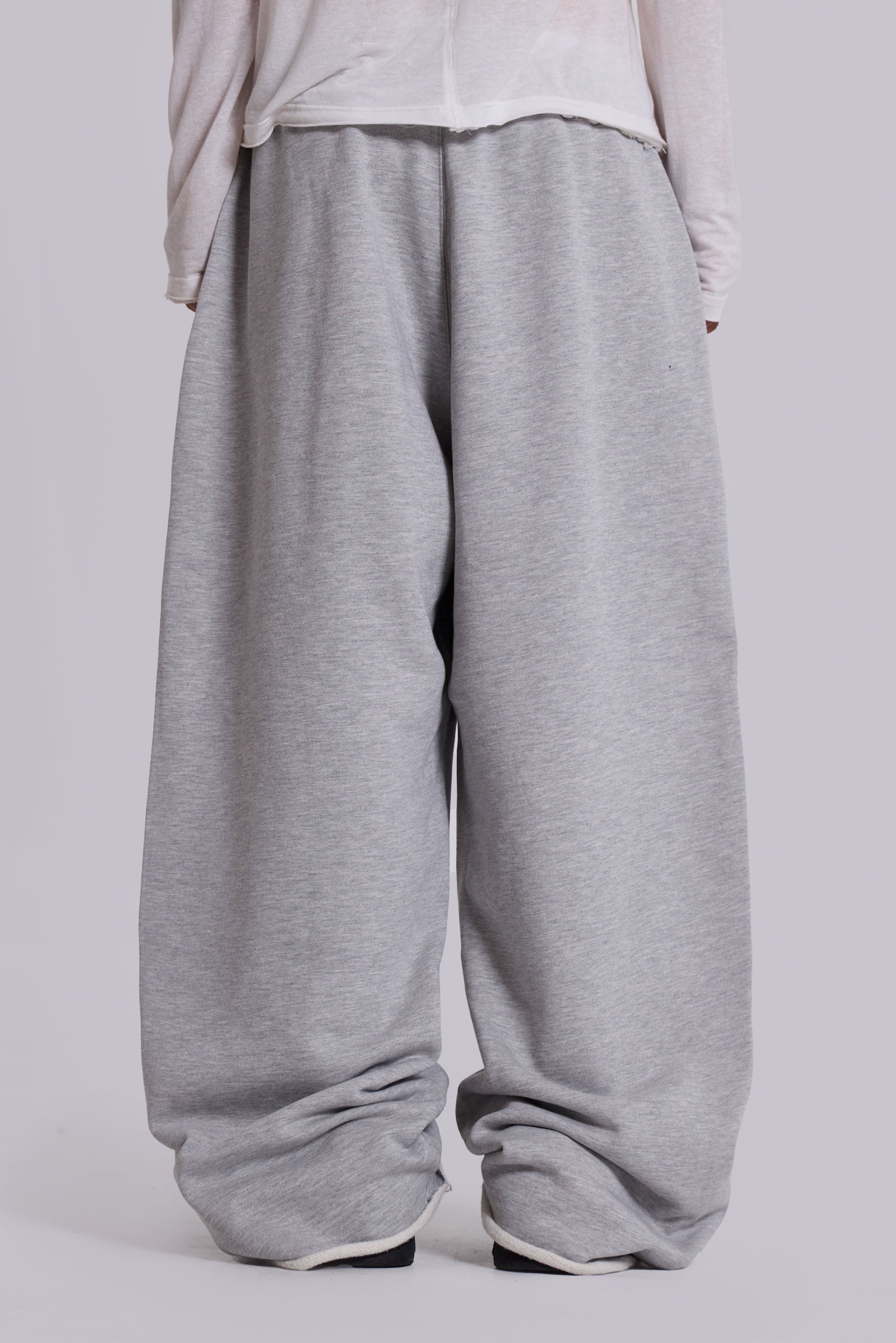 Grey Marl Baggy Monster Joggers