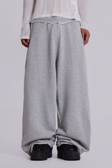 Grey Marl Baggy Monster Joggers