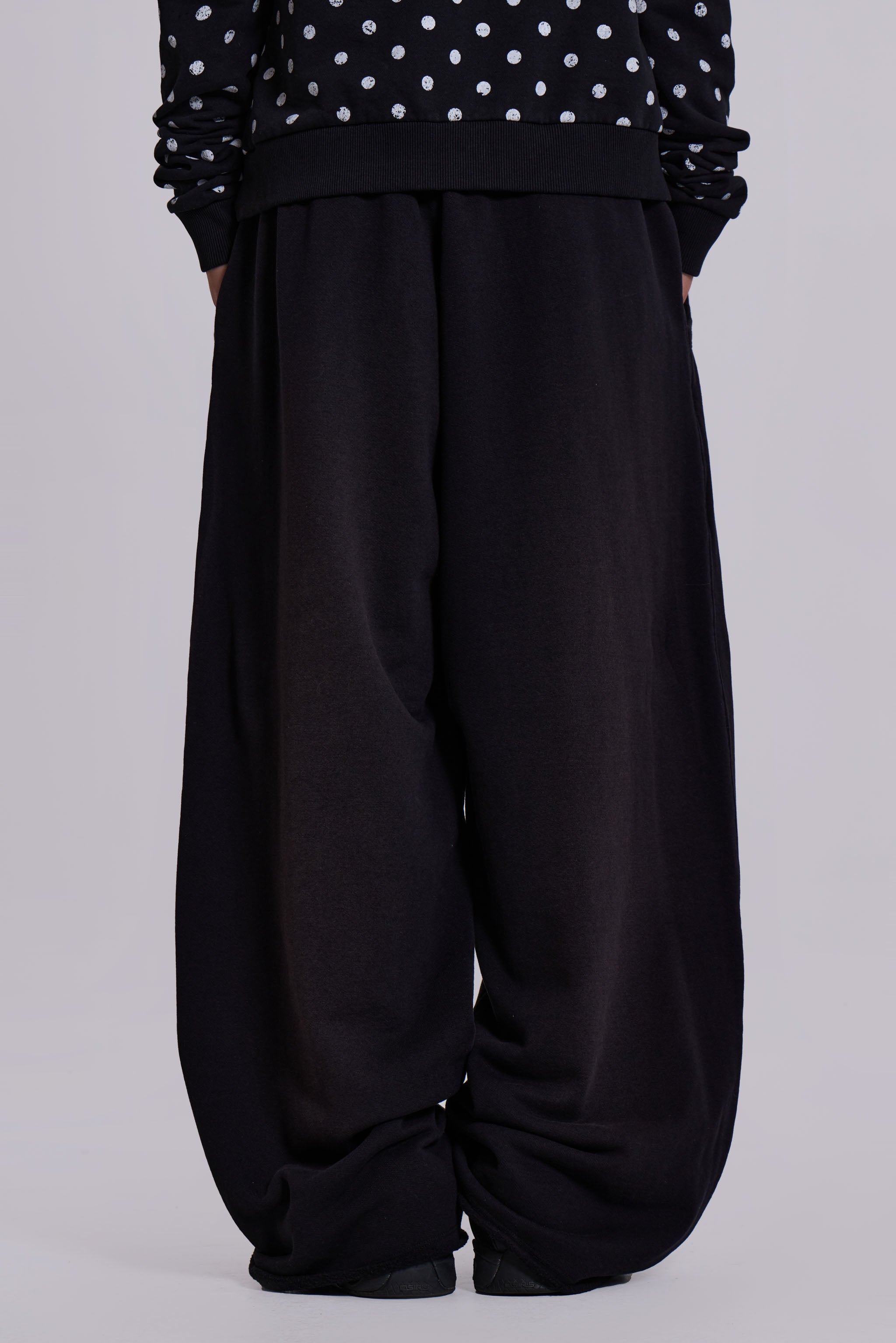 Black Baggy Monster Joggers