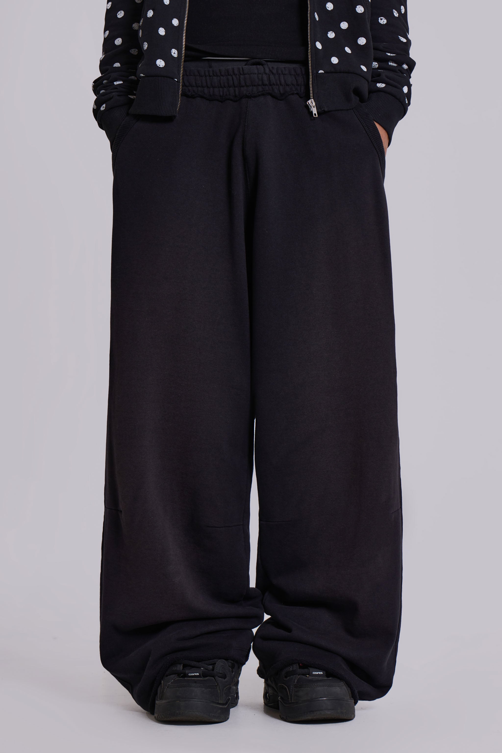 Black Baggy Monster Joggers