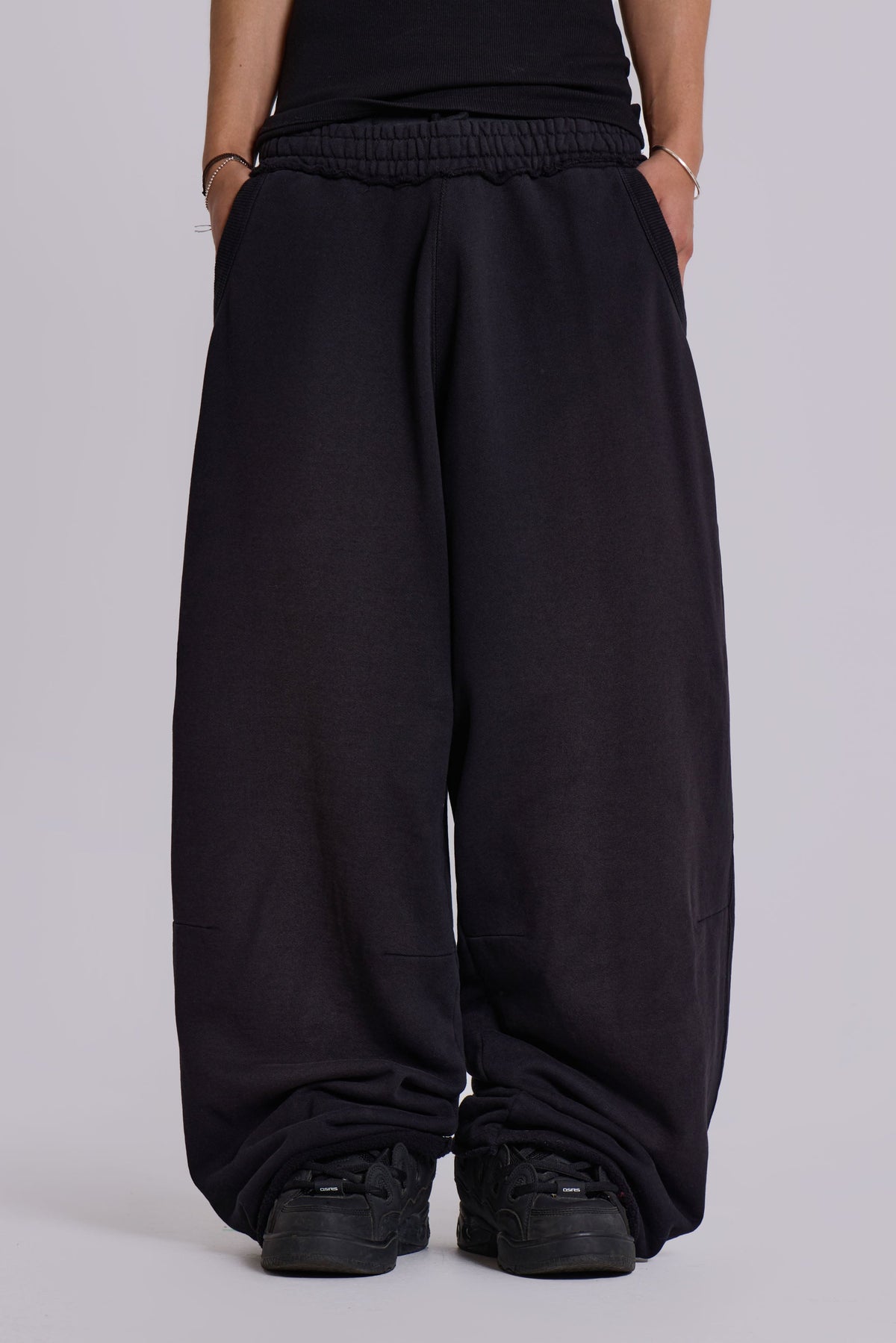 Black Baggy Monster Joggers