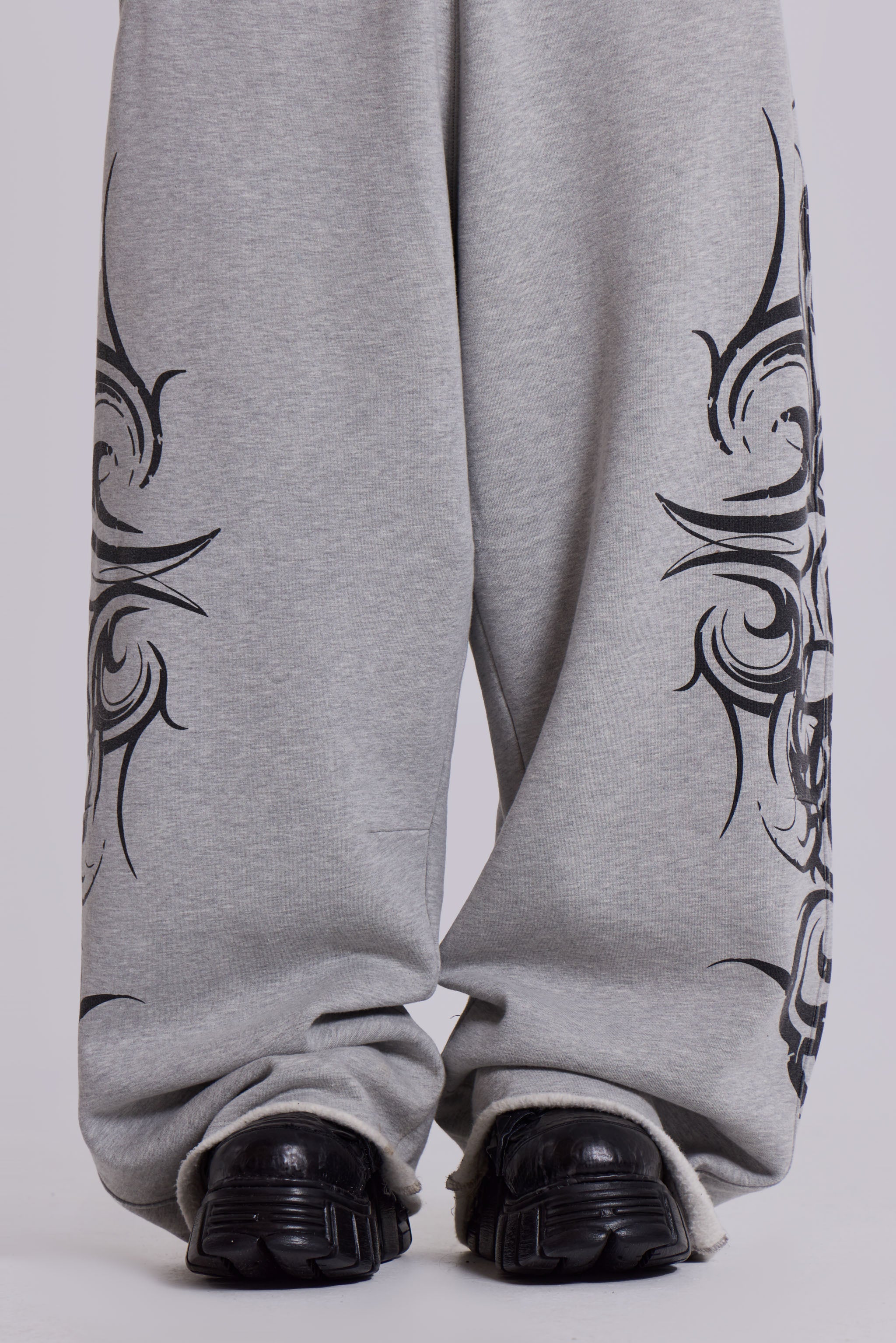 Grey Baggy Blade Joggers