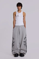 Grey Baggy Blade Joggers