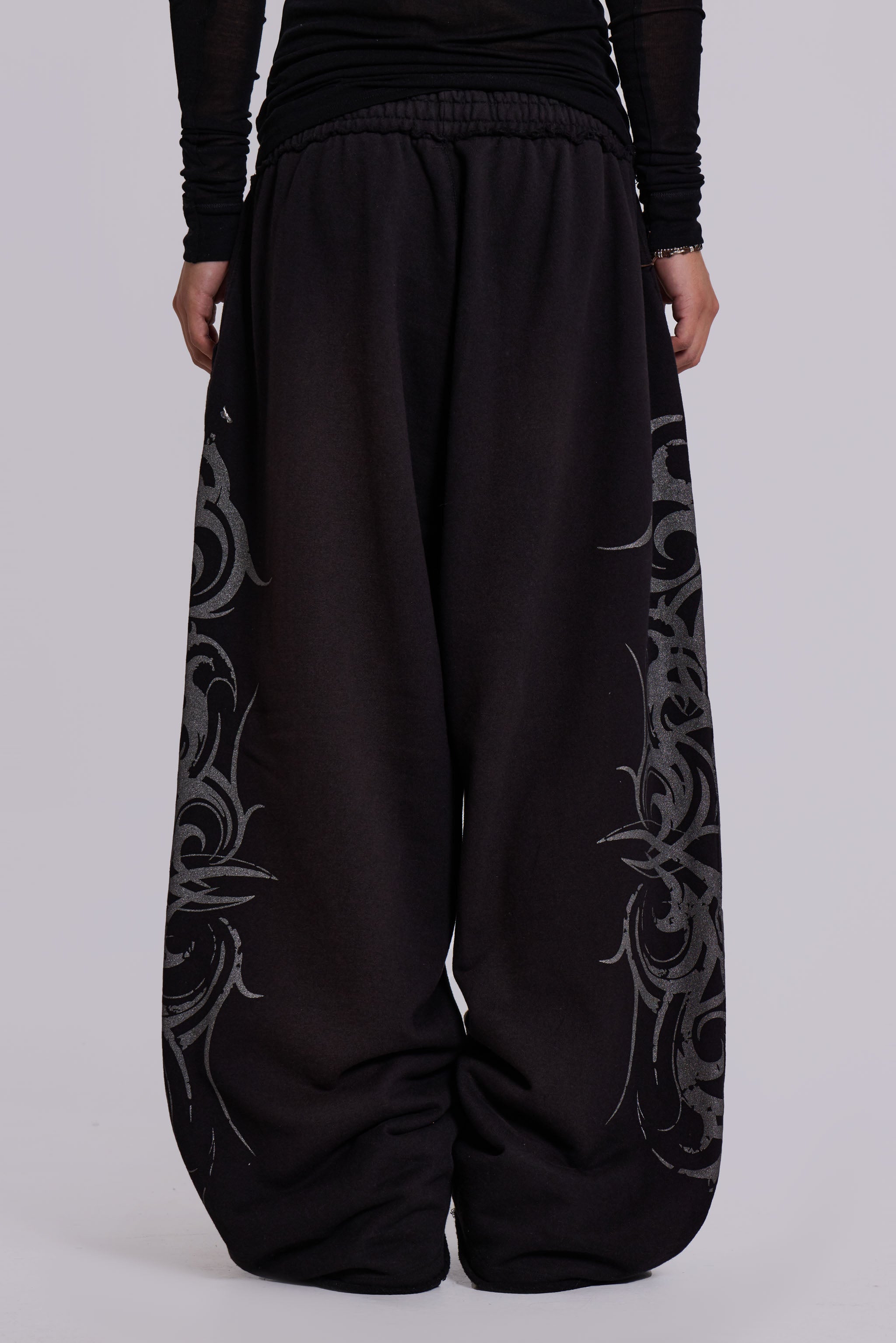 Black Baggy Blade Joggers