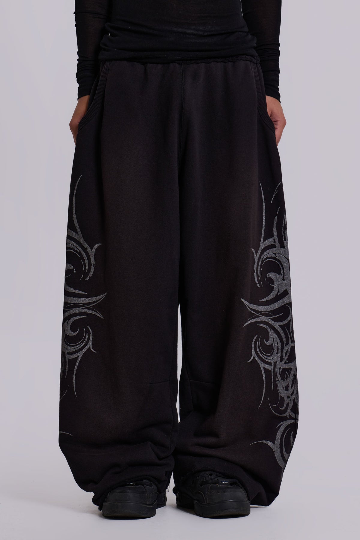 Black Baggy Blade Joggers