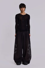 Black Baggy Blade Joggers