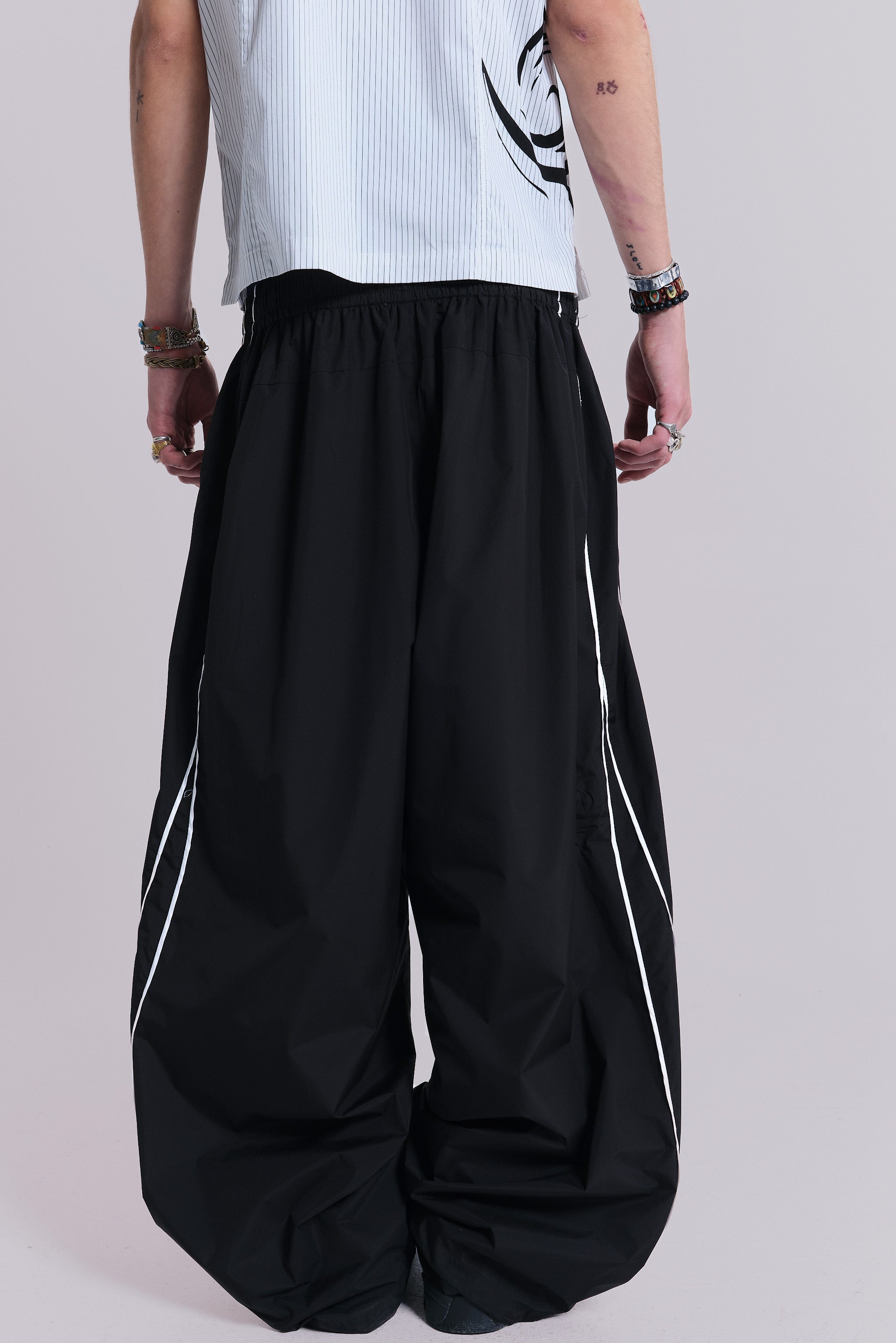 Black Vapor Tracksuit Bottoms