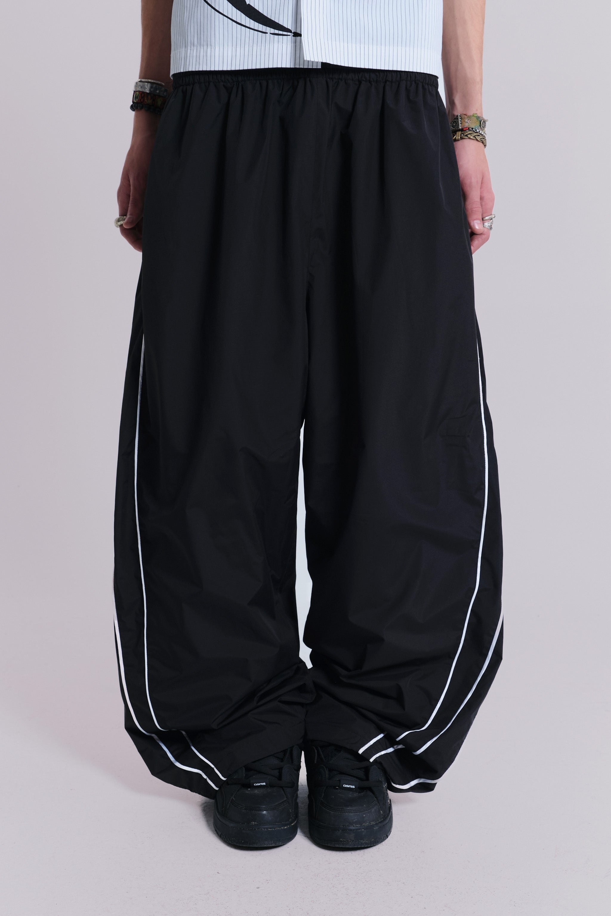 Black Vapor Tracksuit Bottoms