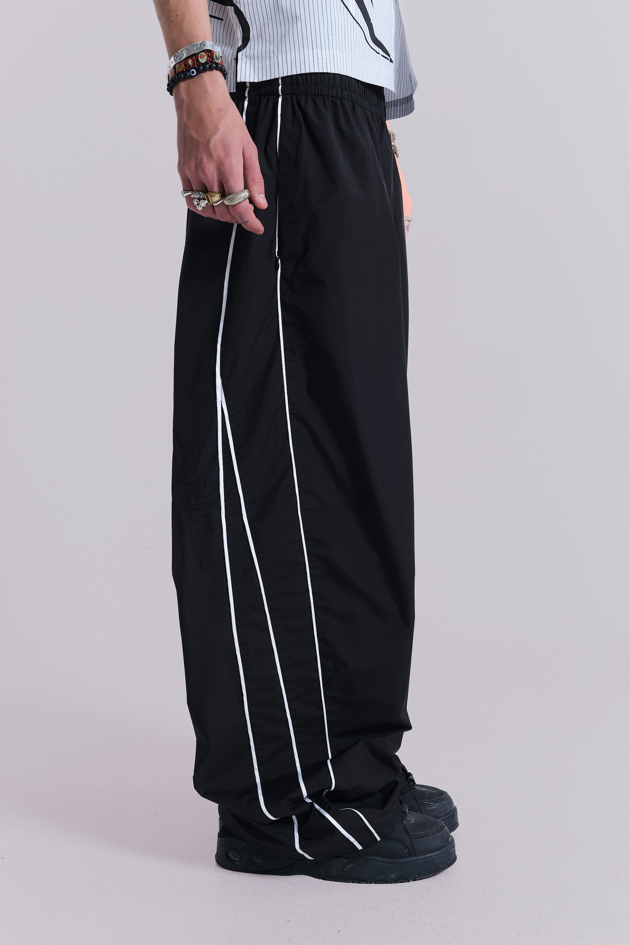 Black Vapor Tracksuit Bottoms
