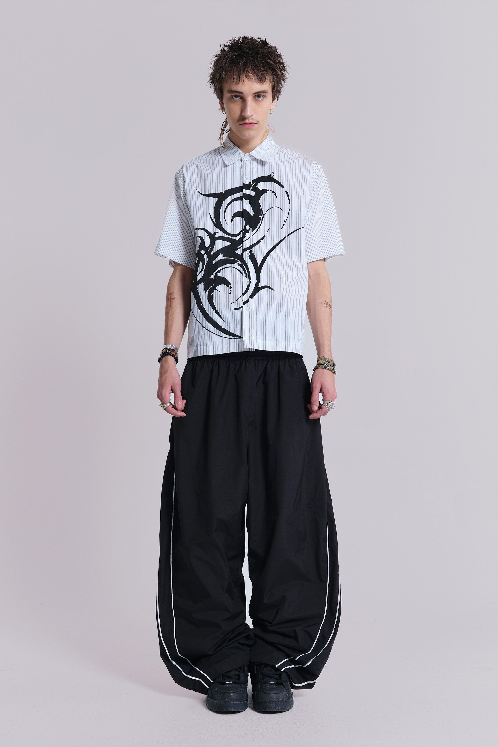 Black Vapor Tracksuit Bottoms