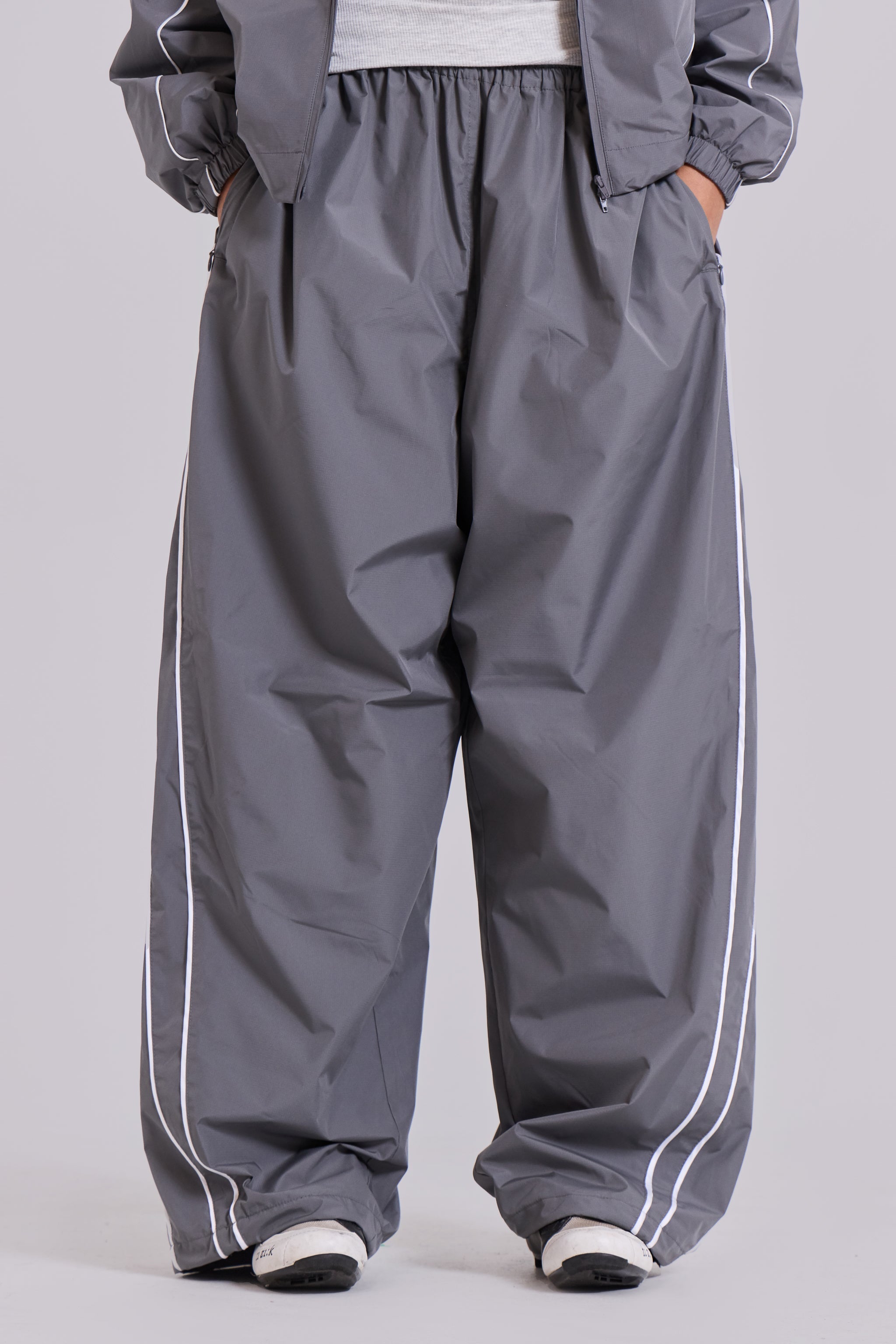 Grey Vapor Tracksuit Bottoms