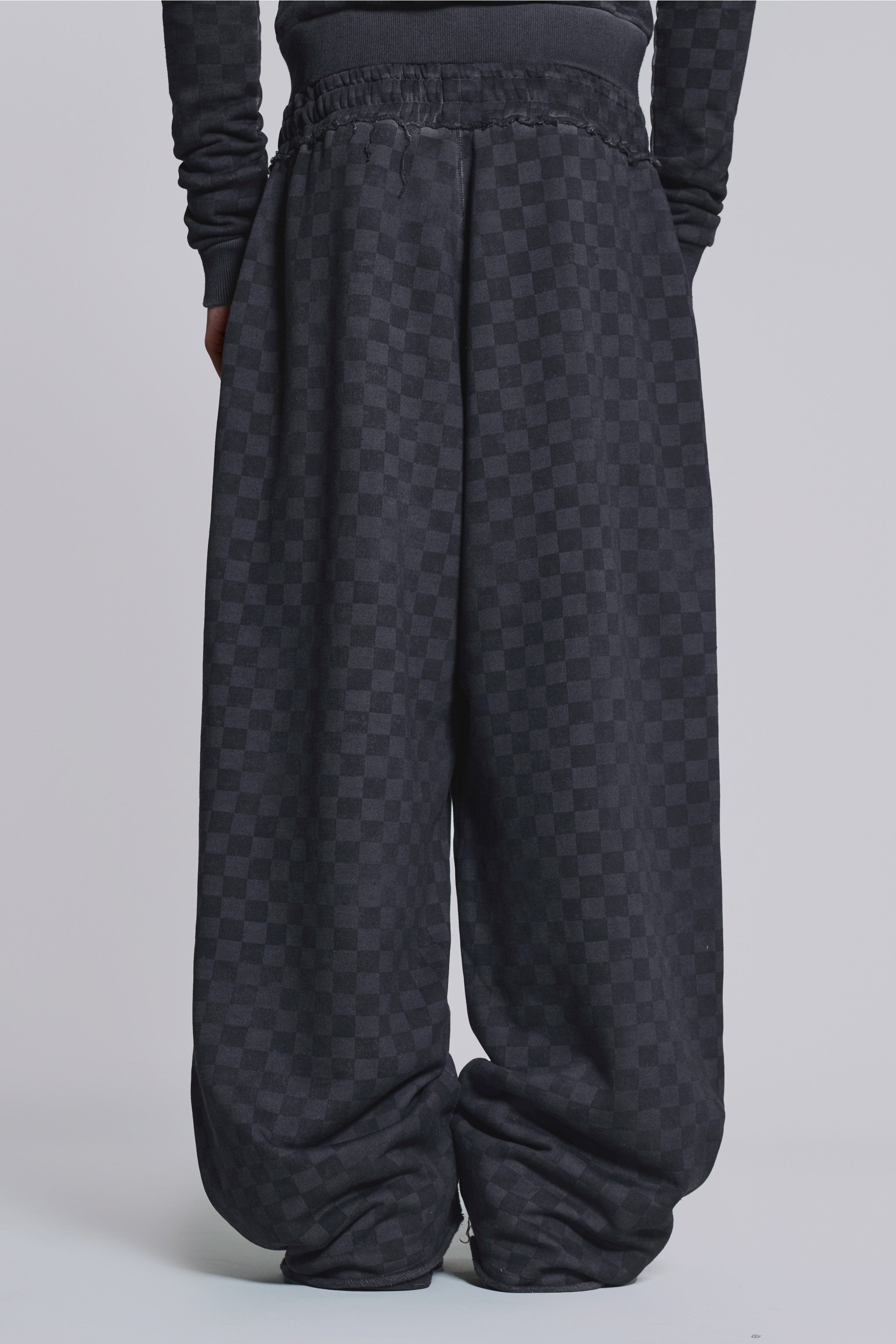 Checkerboard Baggy Monster Joggers