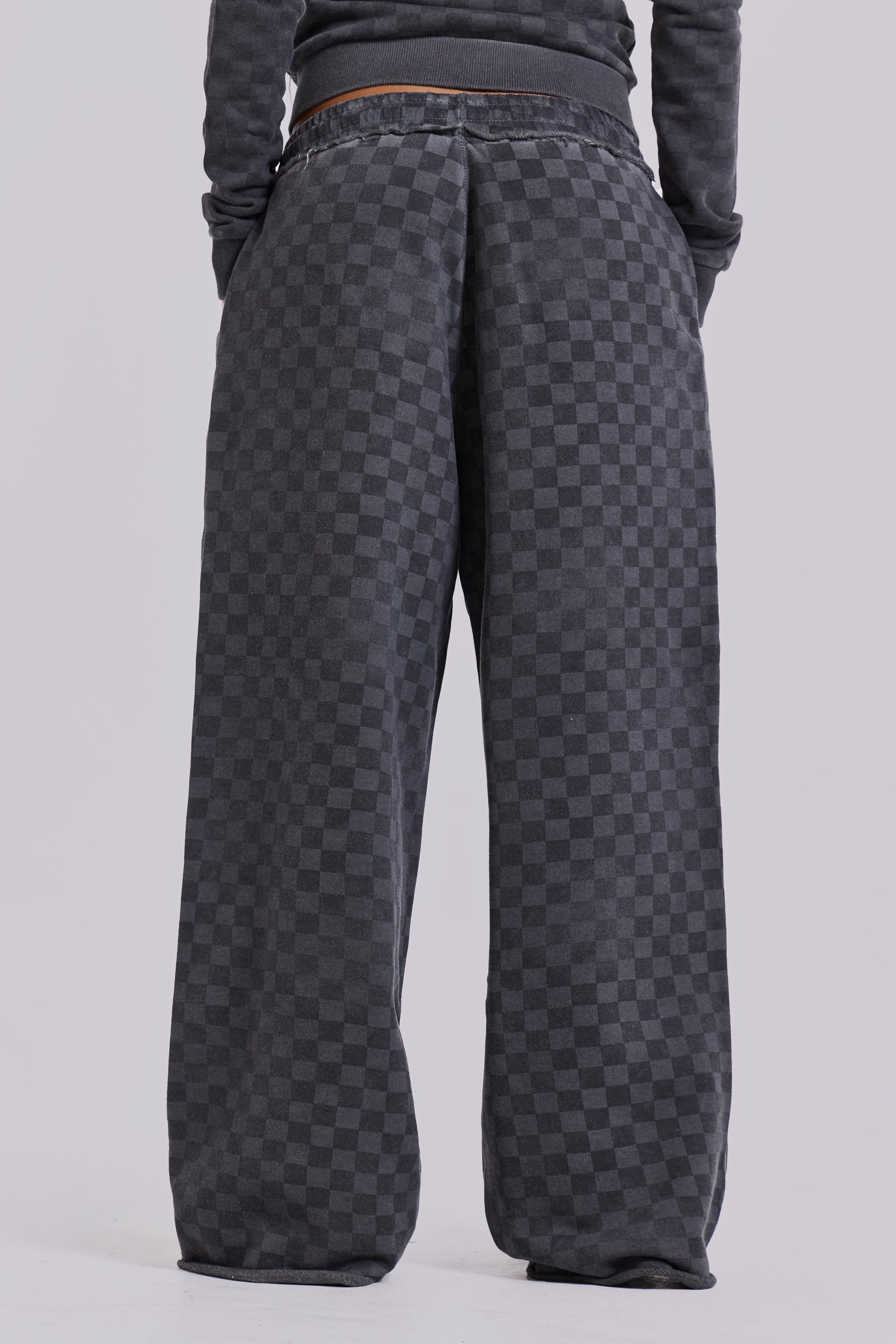 Checkerboard Baggy Monster Joggers