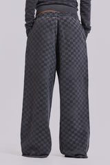 Checkerboard Baggy Monster Joggers