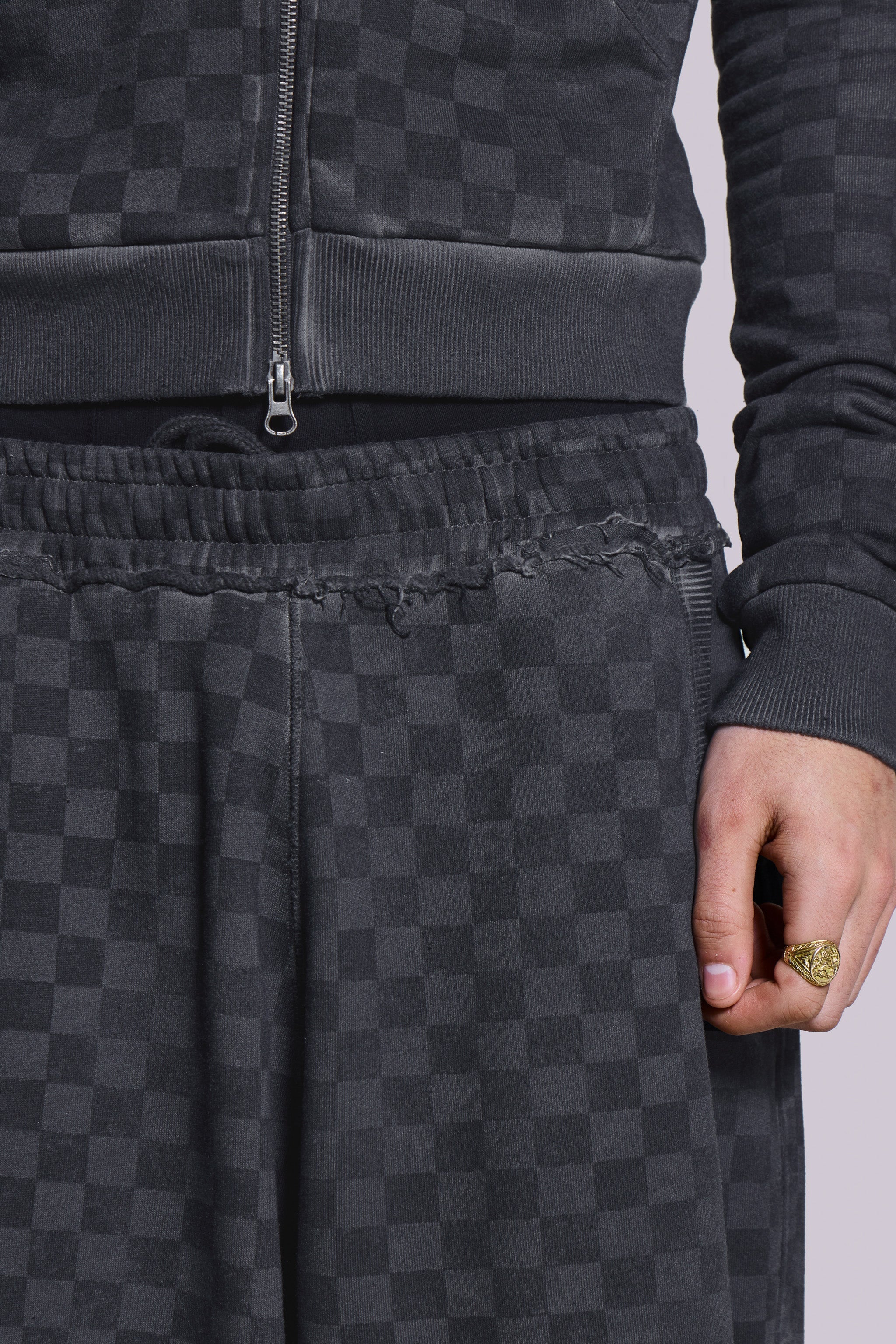 Checkerboard Baggy Monster Joggers