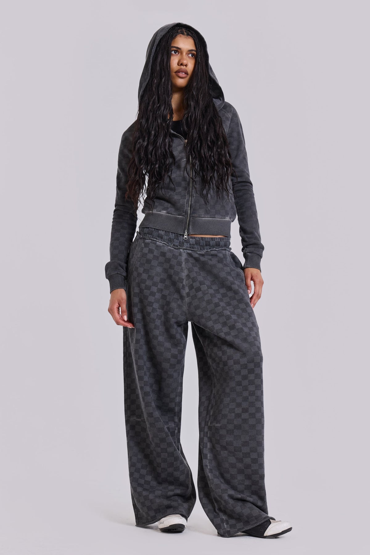 Checkerboard Baggy Monster Joggers