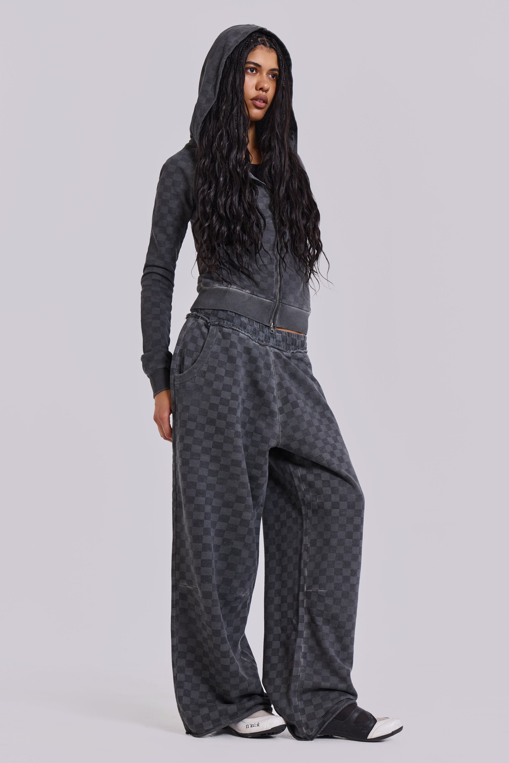 Checkerboard Baggy Monster Joggers