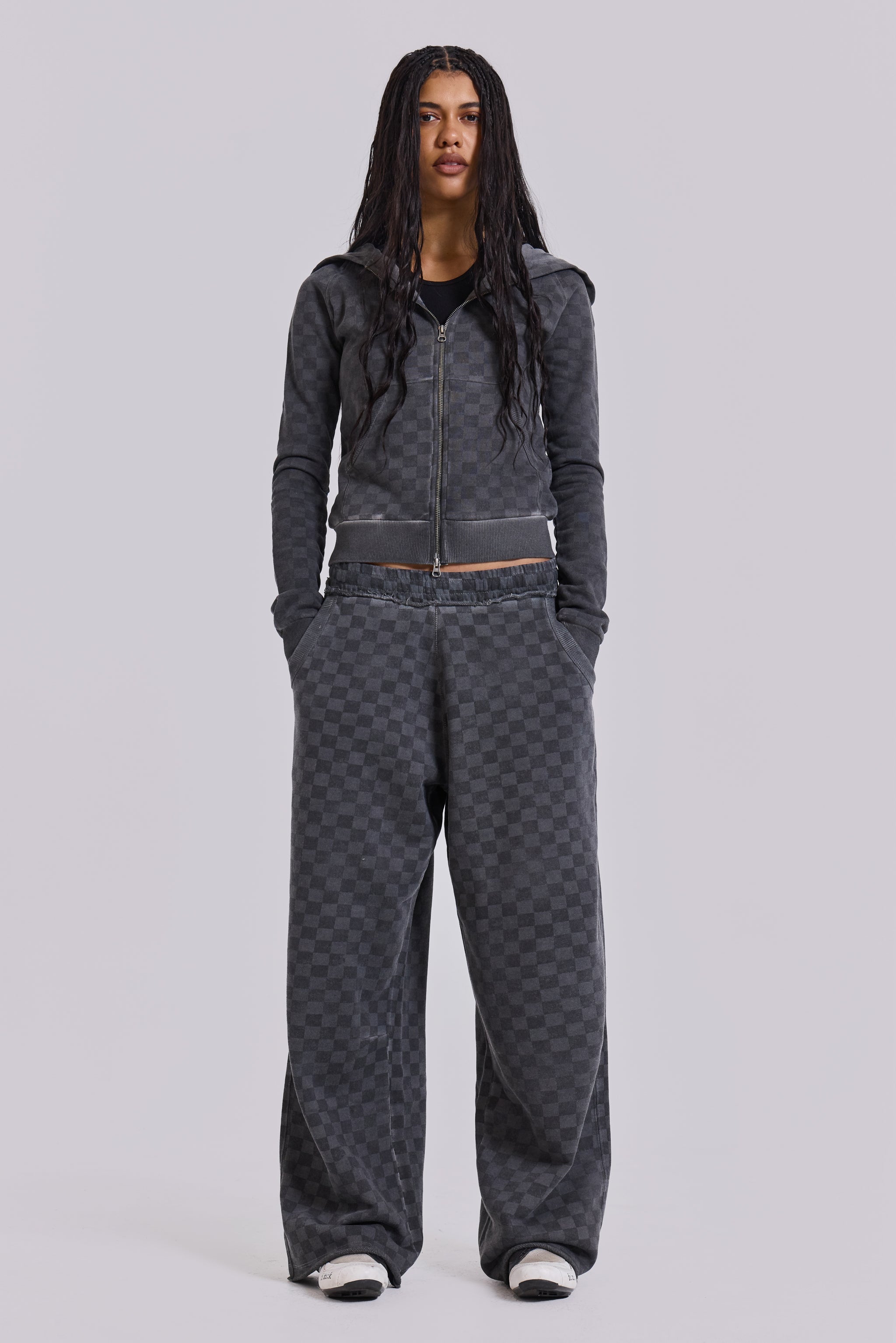 Checkerboard Mini Monster Hoodie