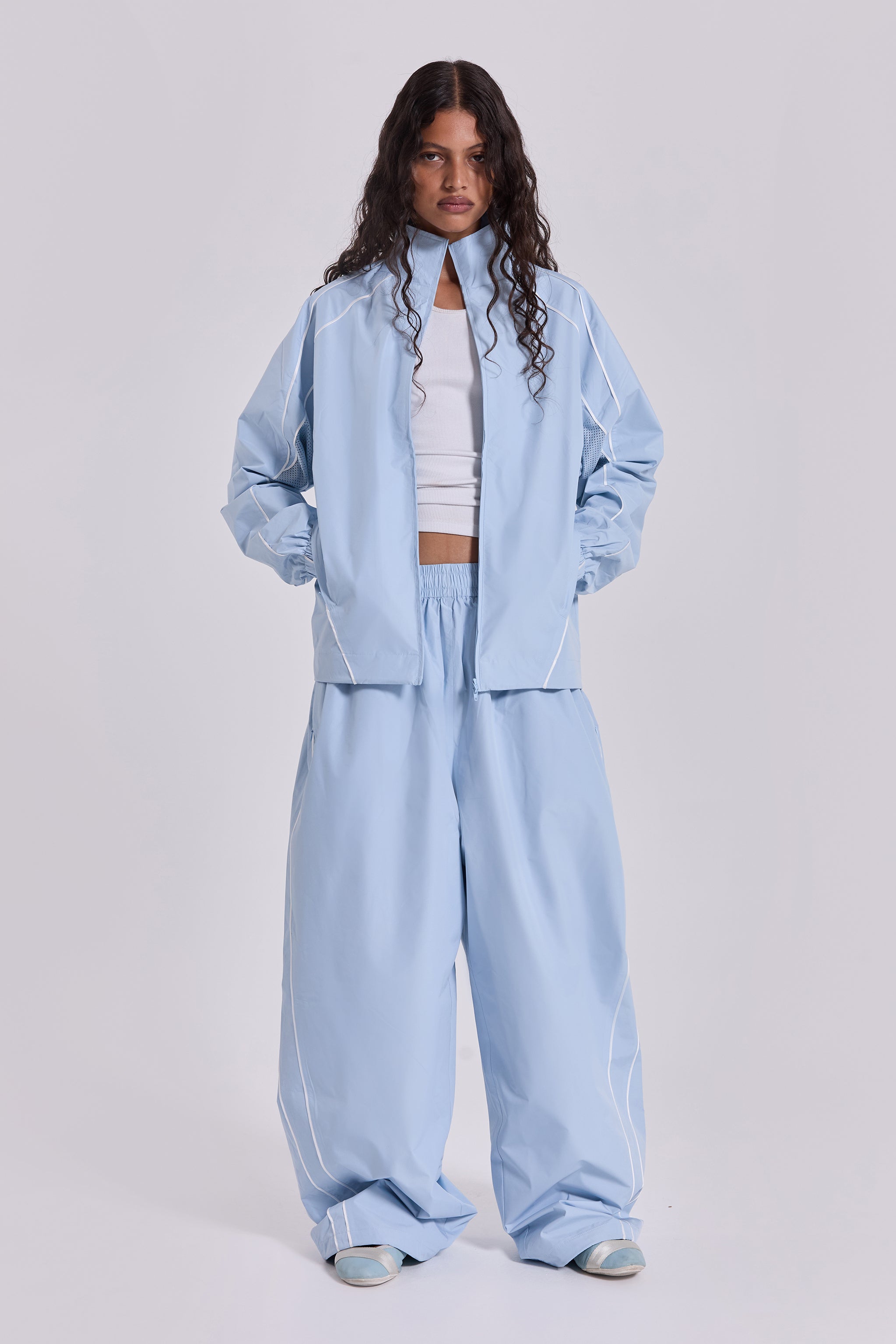 Blue Vapor Tracksuit Bottoms