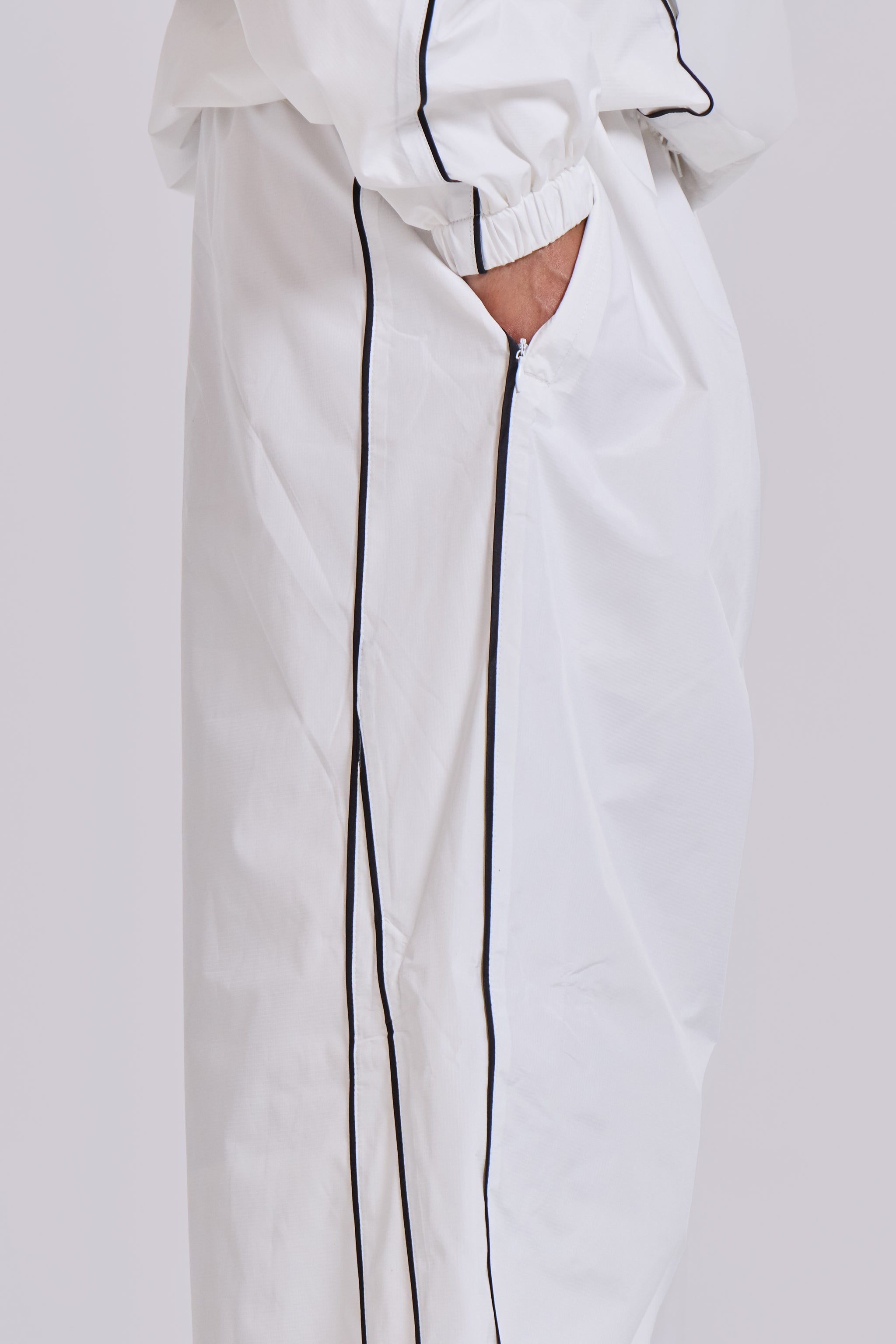 White Vapor Tracksuit Bottoms